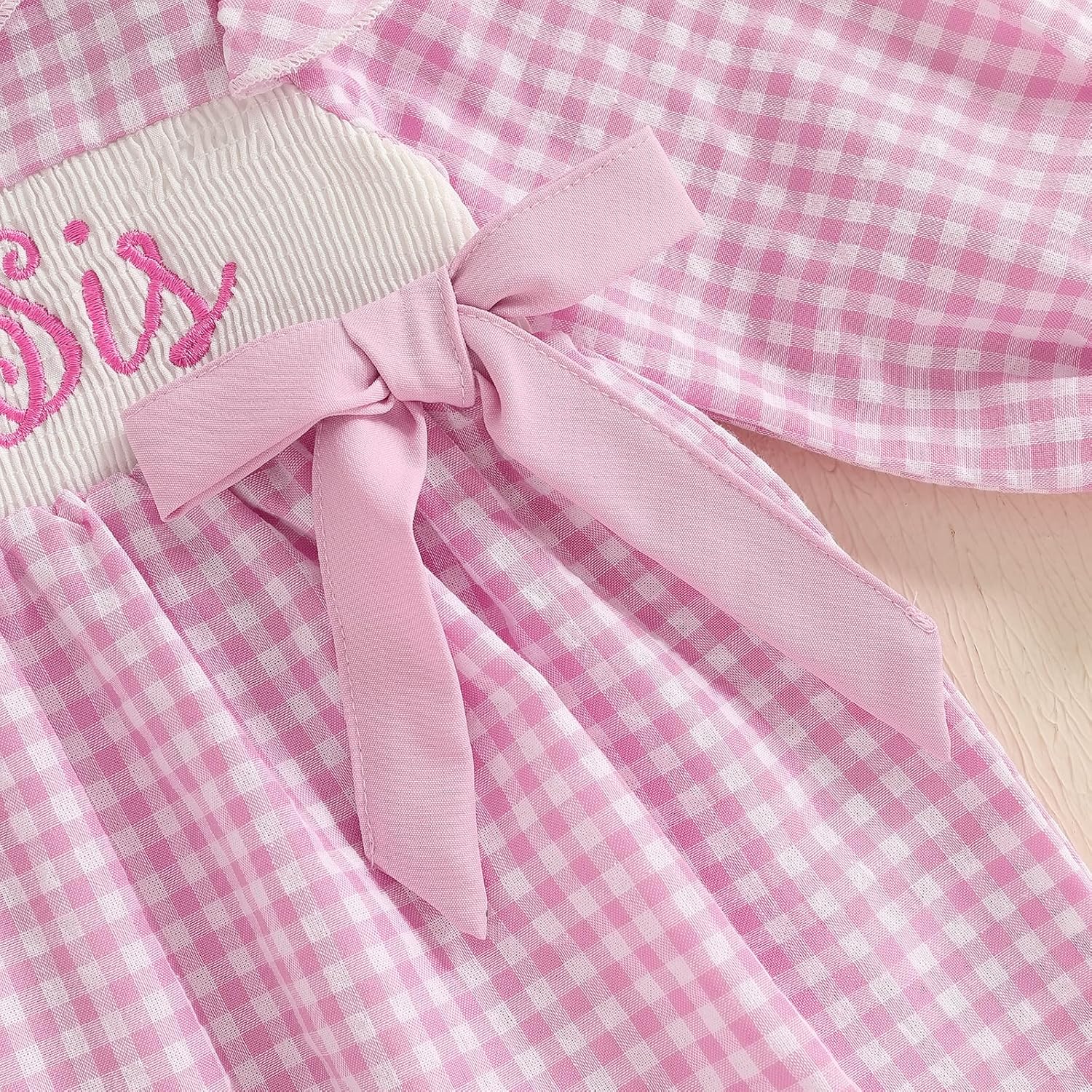 Newborn Baby Girl Outfit Ruffle Long Sleeve Plaid Boho Romper Cute Bubble Jumpsuit Vintage Fall Winter Clothes - Image 4