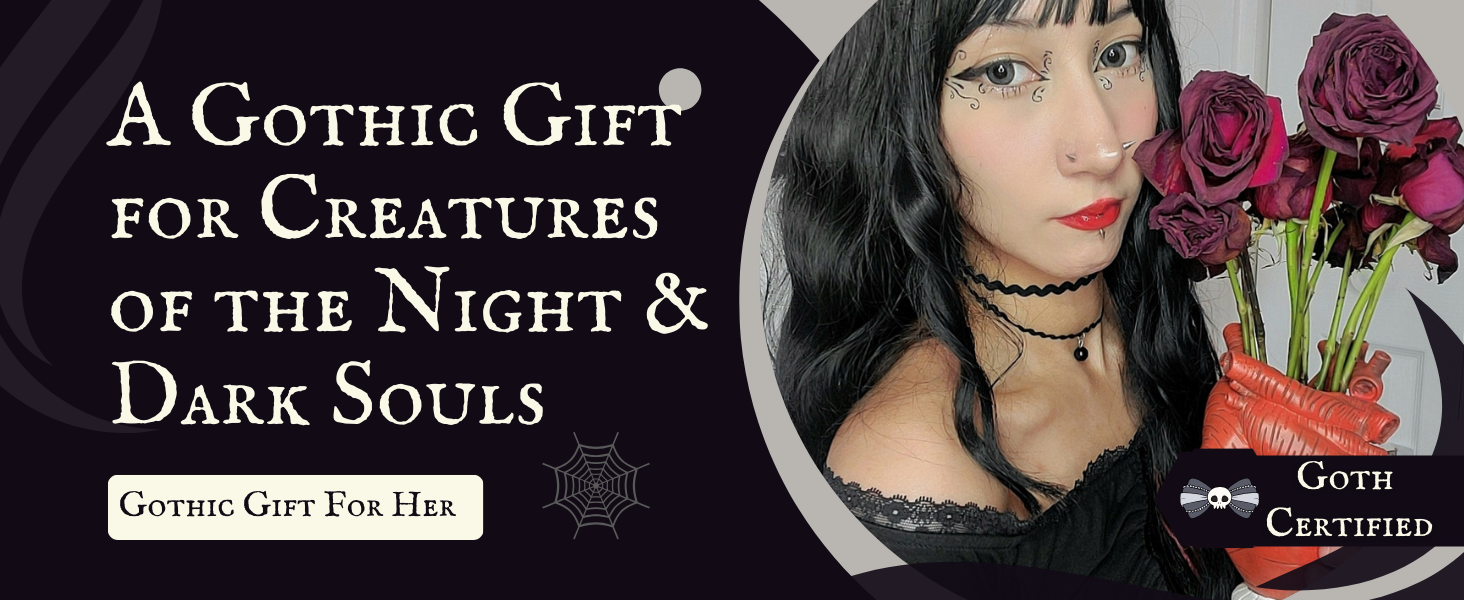 Gothic Anatomical Heart Vase - Valentines Creepy Large Human Heart Shaped Flower Planter - Horror Lovers Halloween Themed Gifts for Adult Women - Edgar Allan Poe Spooky Decor Weird Oddities