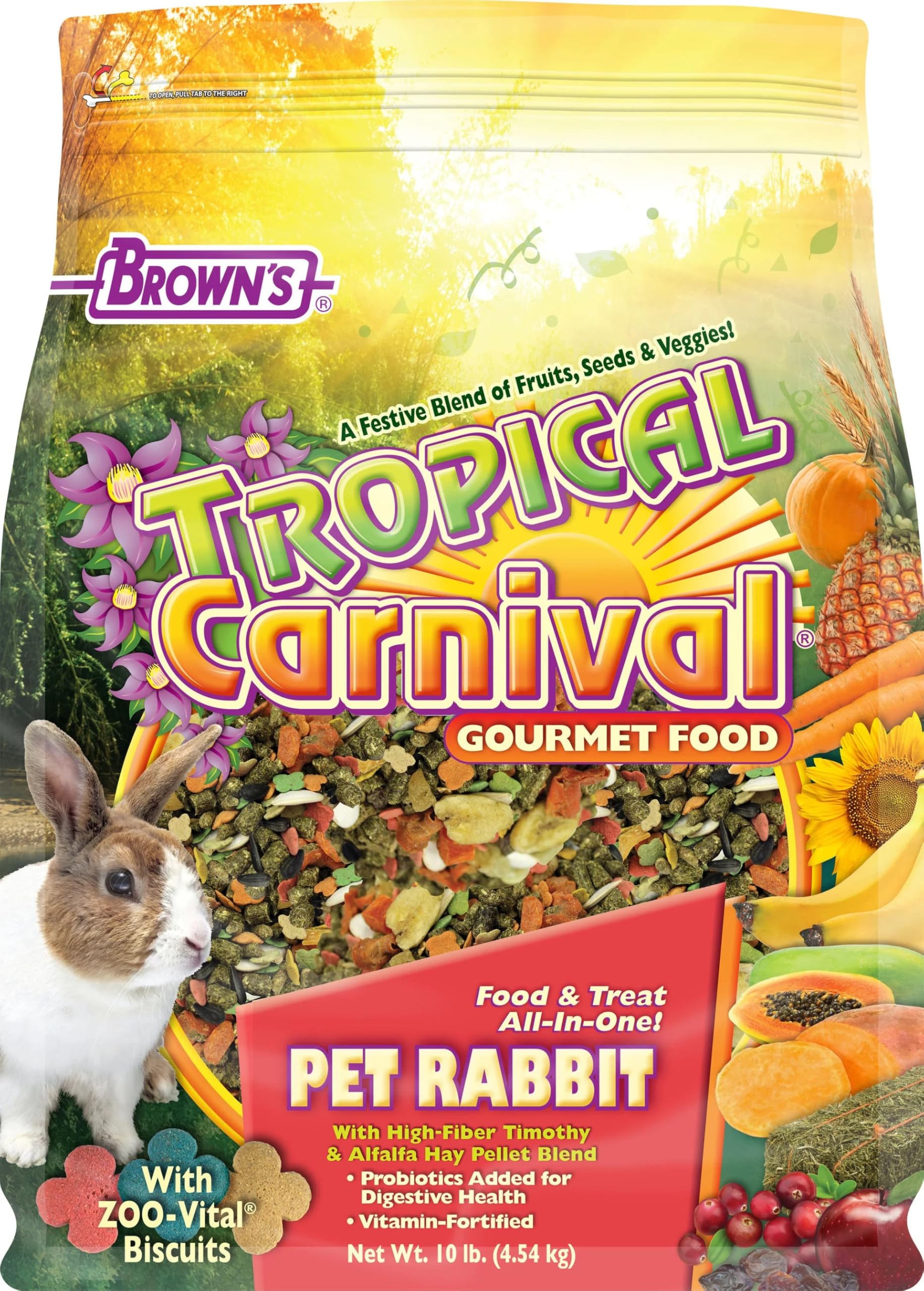 F.M. Brown's Tropical Carnival Rabbit Food 10 lb