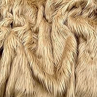 Vista 25 de EOVEA Tela de Piel Sintética Lanuda por Yarda – 60" de Ancho Material de Piel Sintética Esponjosa y Suave para Costura, Manualidades, Disfraces