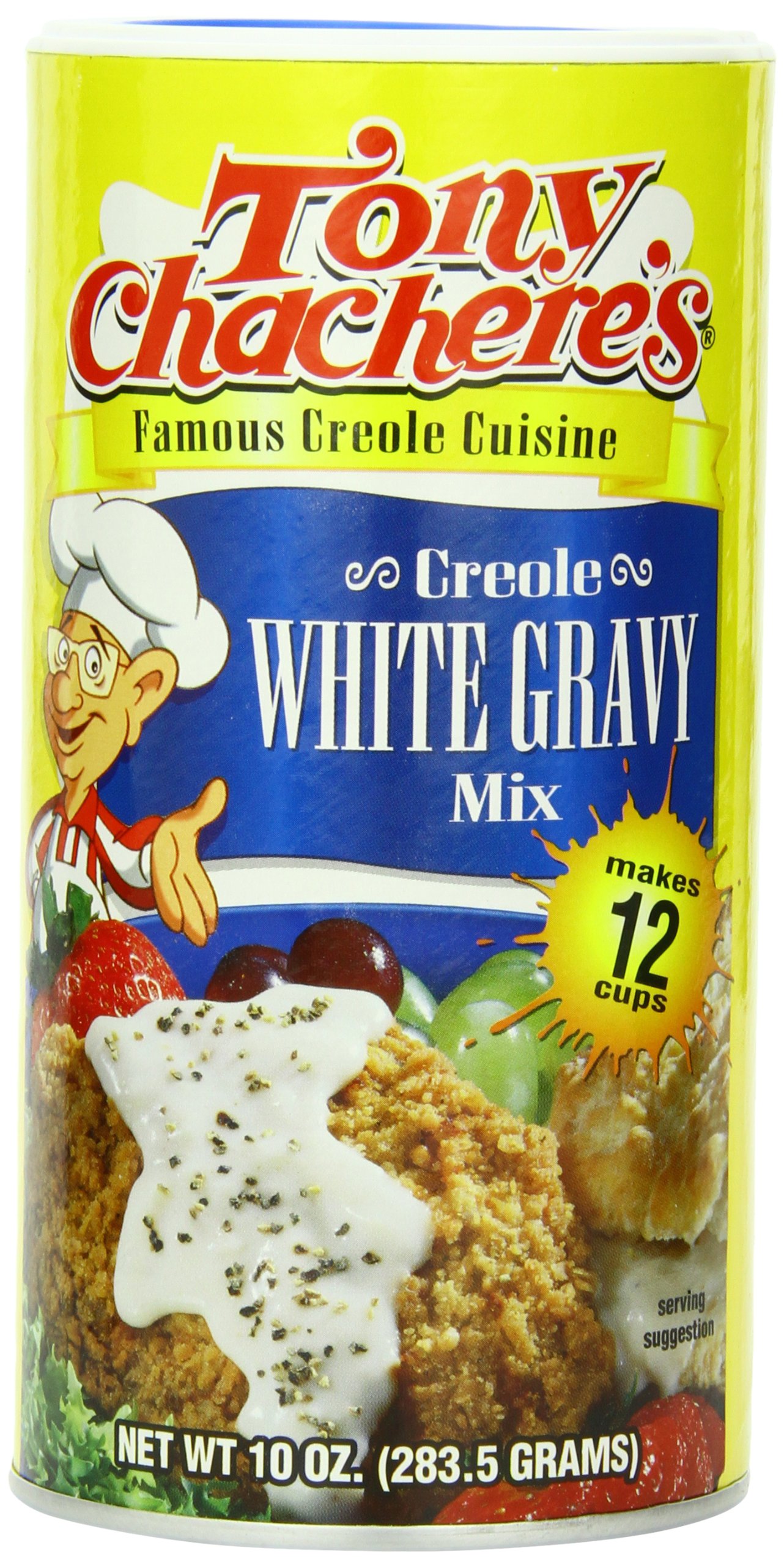 Tony Chachere's White Gravy / 10 Ounce / 12 Cajun Seasoning