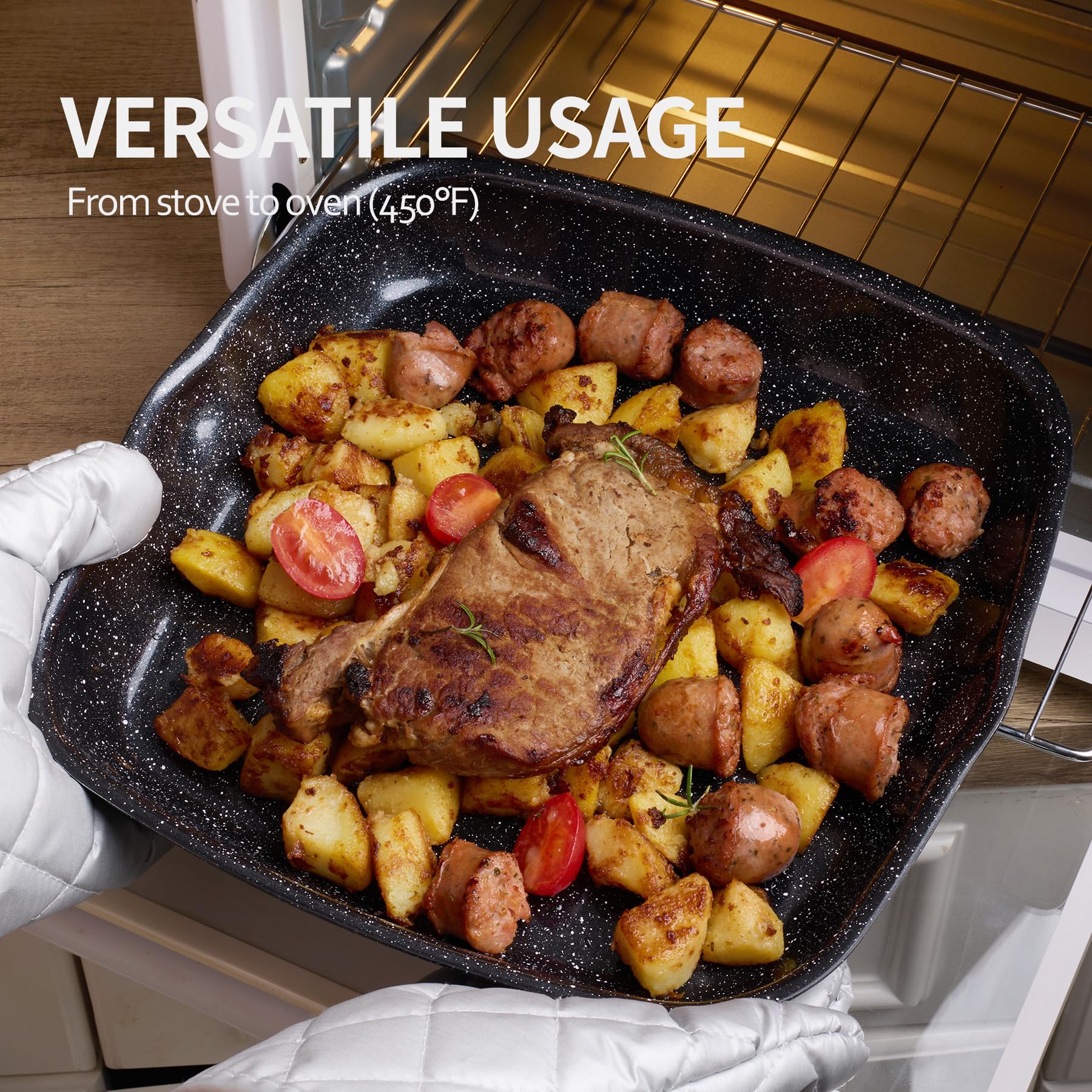 BECIGAR 24 Piece Ceramic Cookware Set - Nonstick & Induction -5 BECIGAR 24 Piece Ceramic Cookware Set - Nonstick & Induction -5