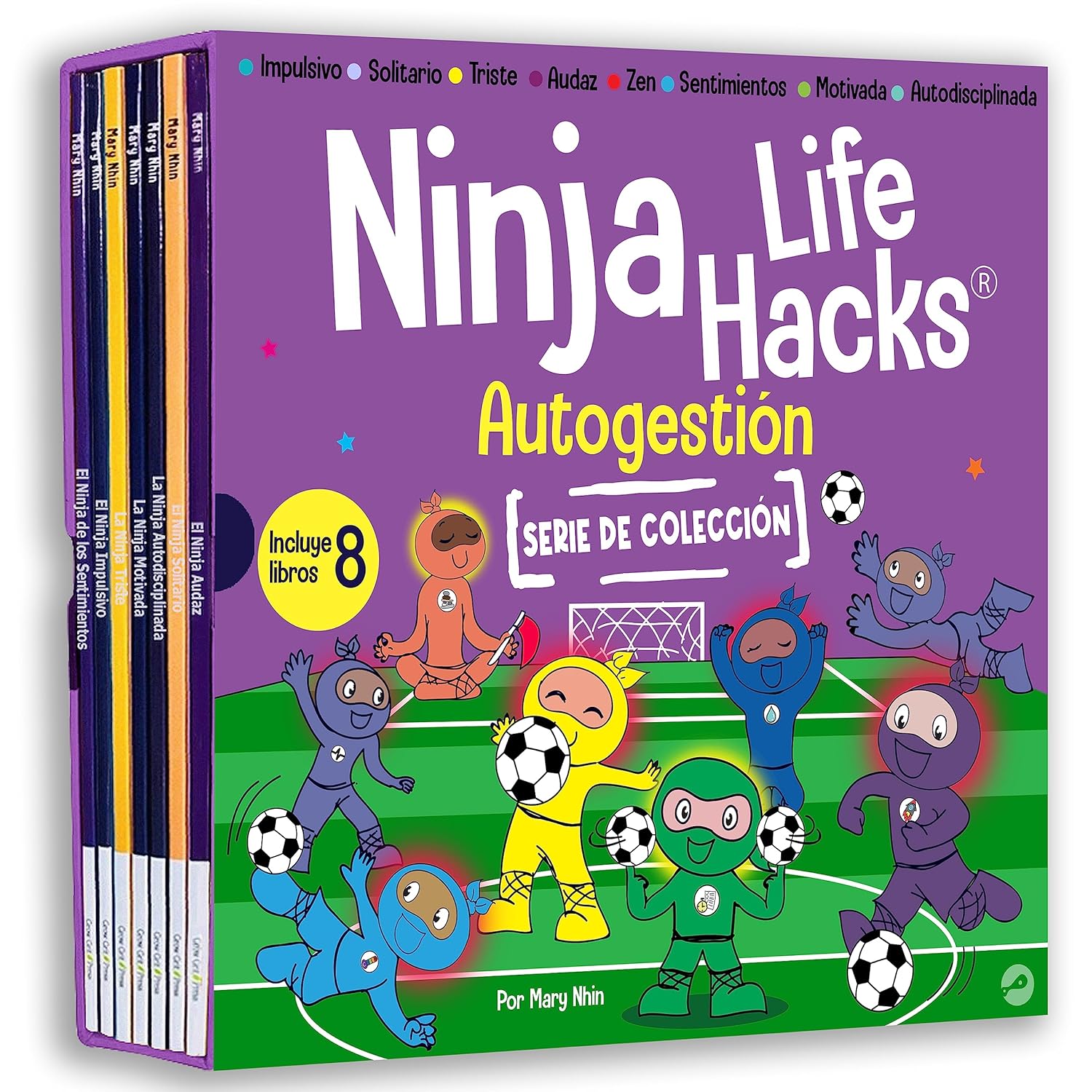 Autogestión SERIE DE COLECCIÓN, libros 33-40: La Ninja Zen, El Ninja Audaz, El Ninja Solitario, La Ninja Autodisciplinada, La Ninja Motivada, La Ninja ... Ninja de los Sentimientos (Spanish Edition)      Paperback – September 8, 2023