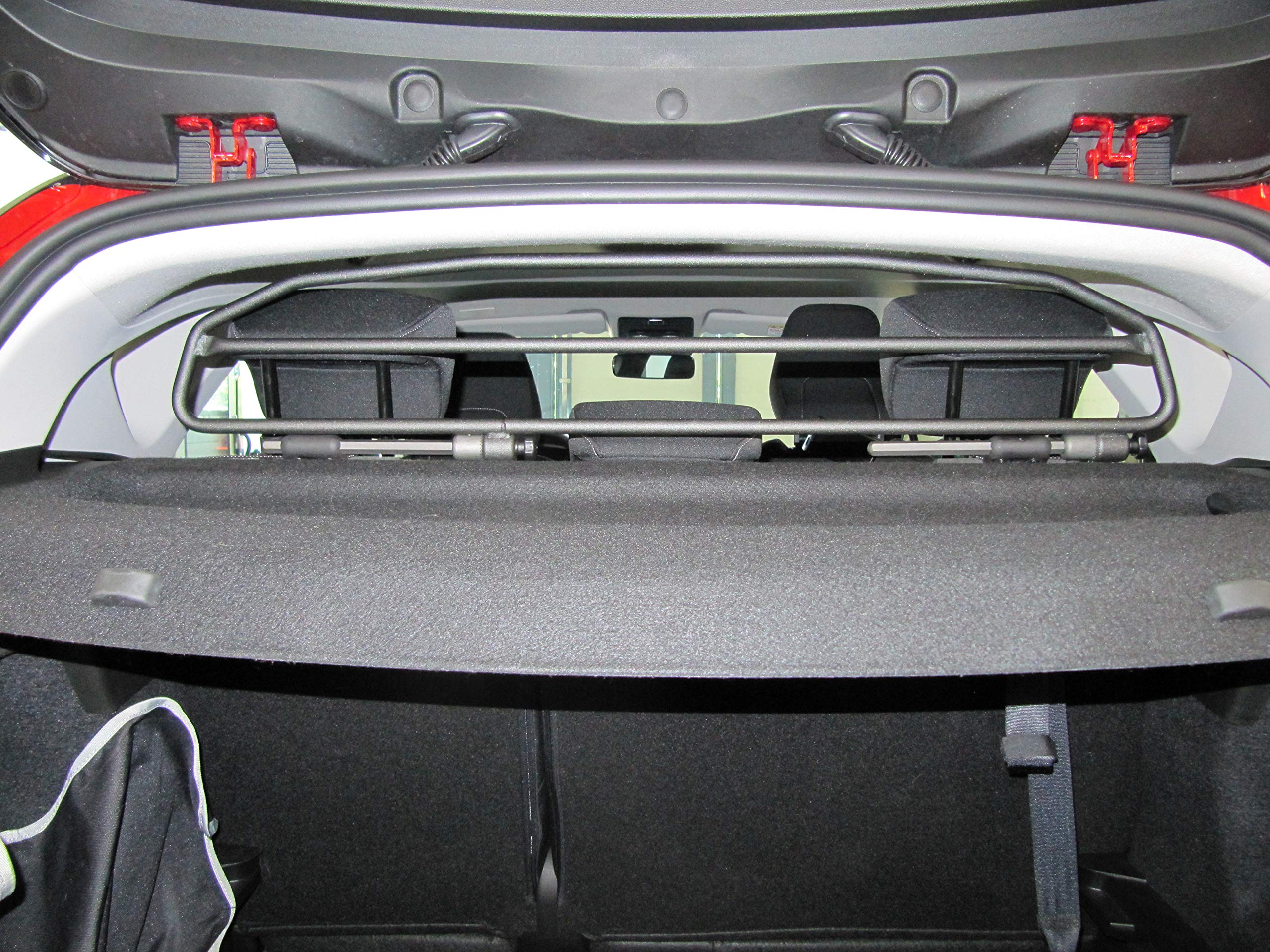 ERGOTECH Divisorio Griglia Rete Divisoria Compatibile con Renault Captur, RDA65HBG-2HXXS, per Trasporto Cani e Bagagli.
