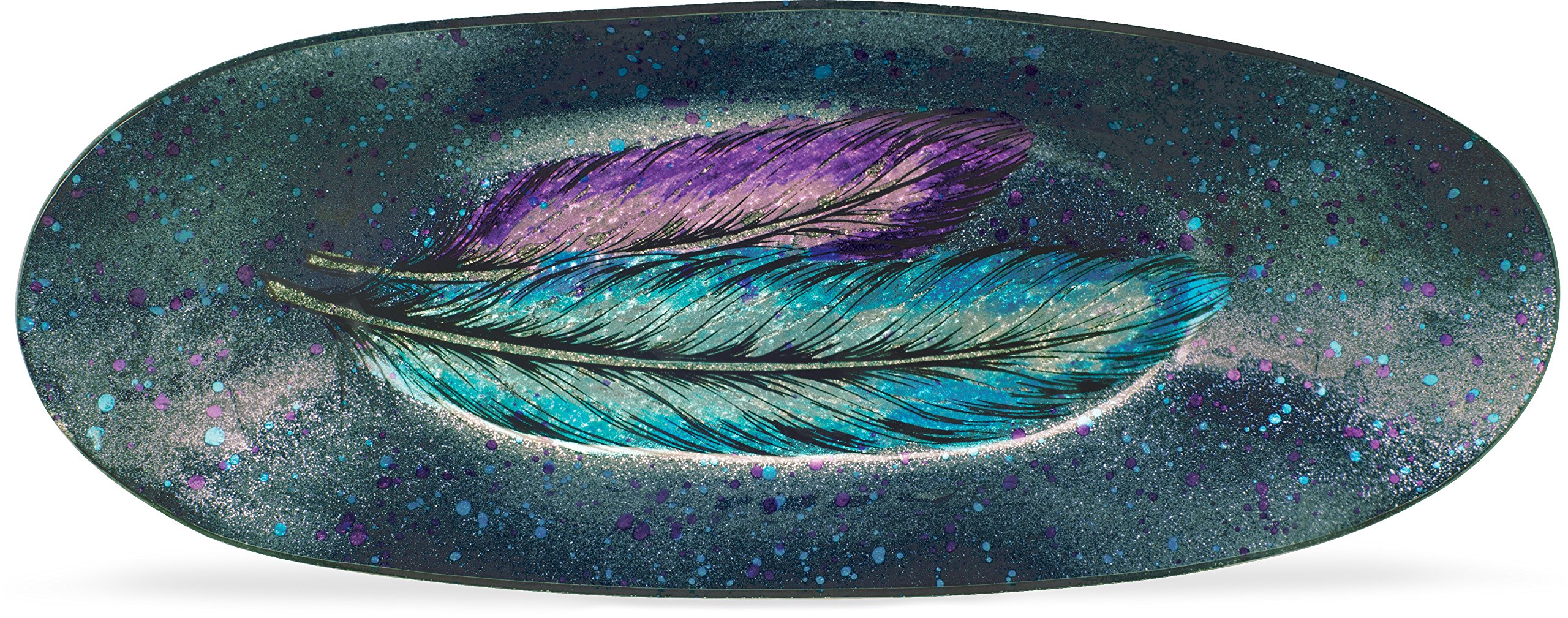 Angelstar Dancing Feathers Plate-14 Oval