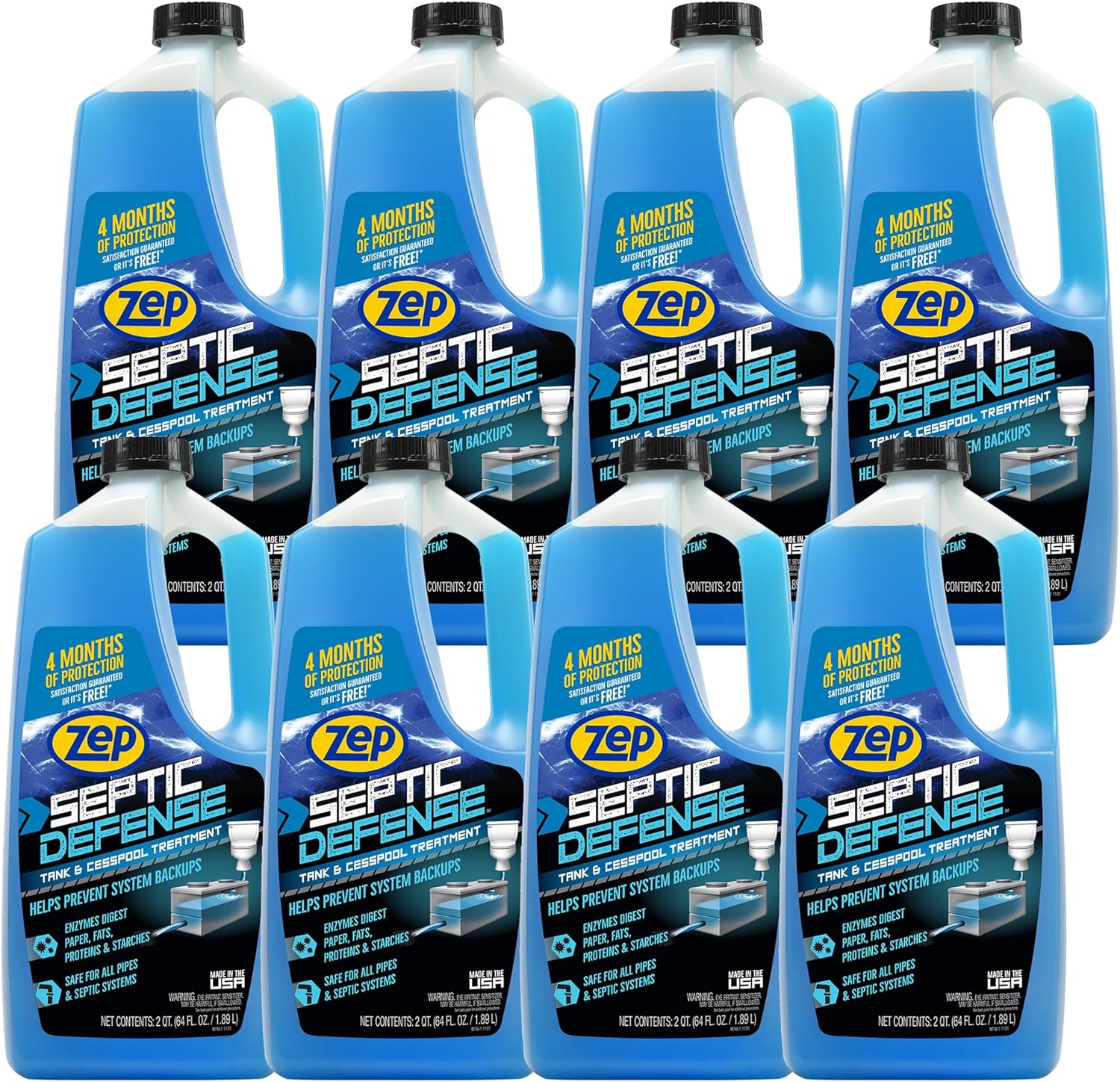 Zep Septic System and Cesspool Treatment Liquid - 64 oz - ZLST648 - Safe for All Pipes and Septic Systems (8)
