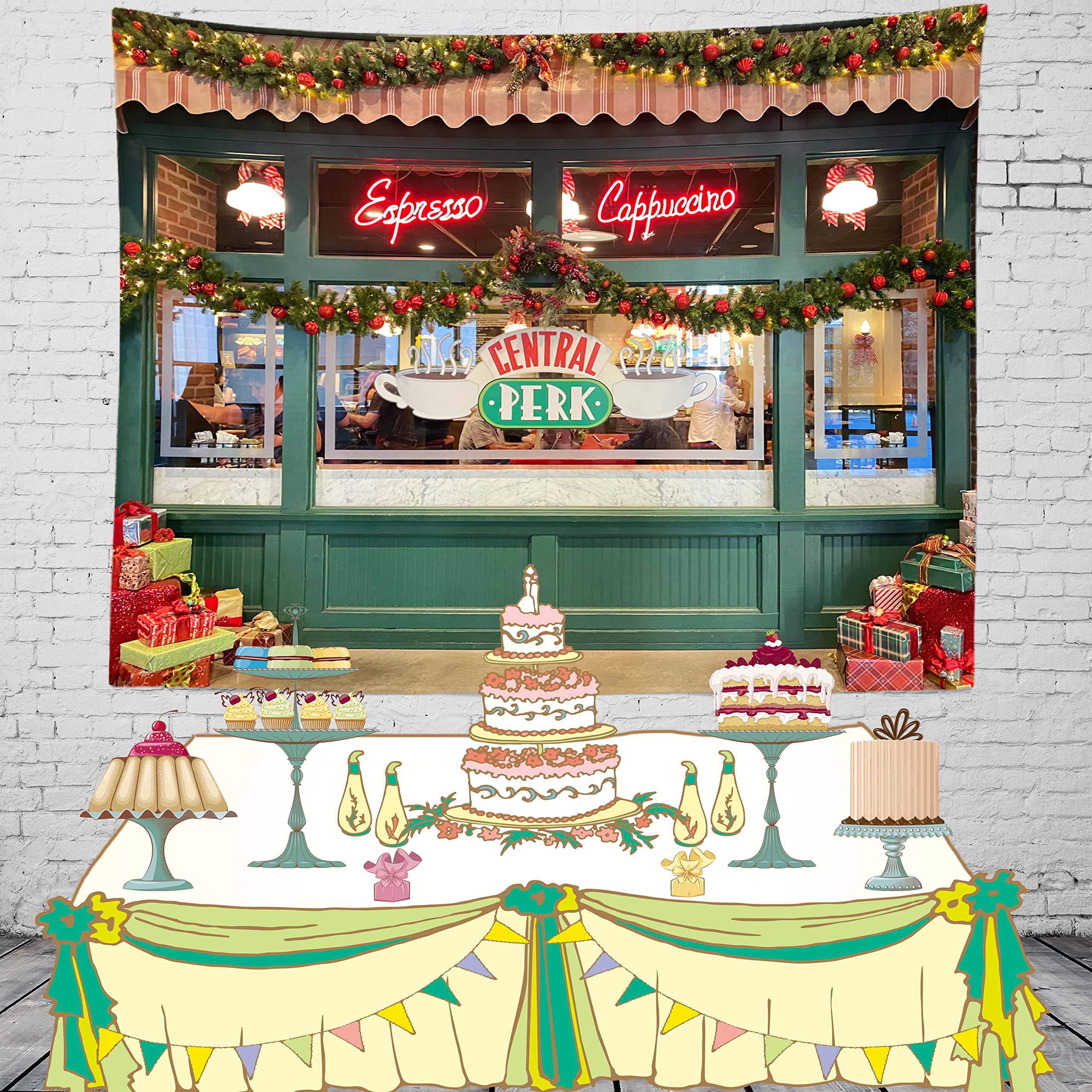 Fotohintergrund Central Perk Cafe – 2,5x1,8 M Vinyl, Friends-Thema Für Fotoshooting & Partys