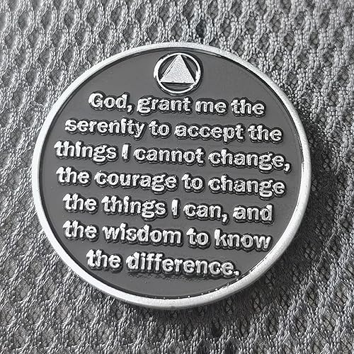 Miniatura 6 de Agradecido a estar vivo Sobriedad Chip AA Monedas y Medallones Recuperación Aniversario Token (moneda individual)