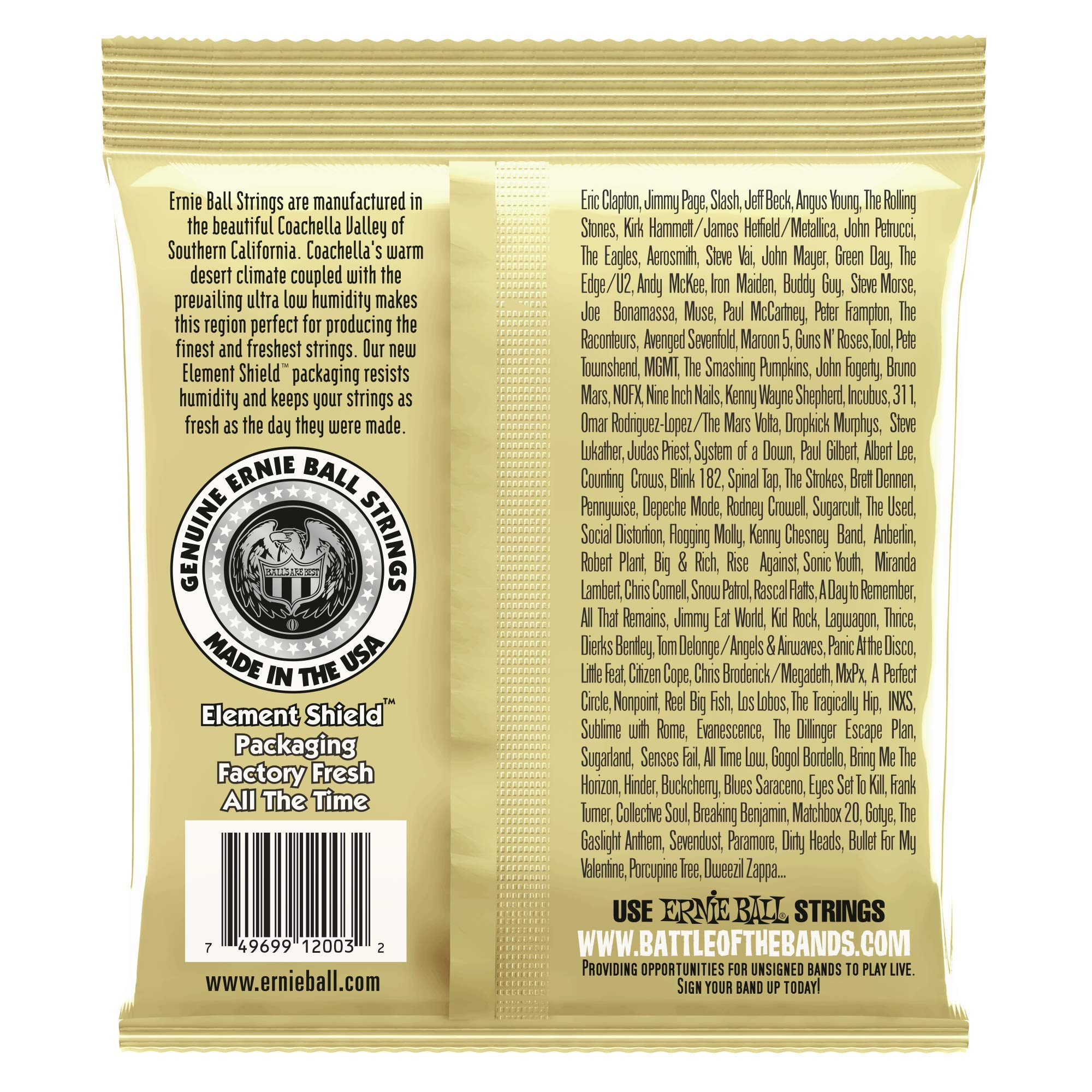 Ernie Ball Earthwood 2003 Saiten für Akustikgitarren, mittelgroß, 80/20 Bronze, 5 Stück