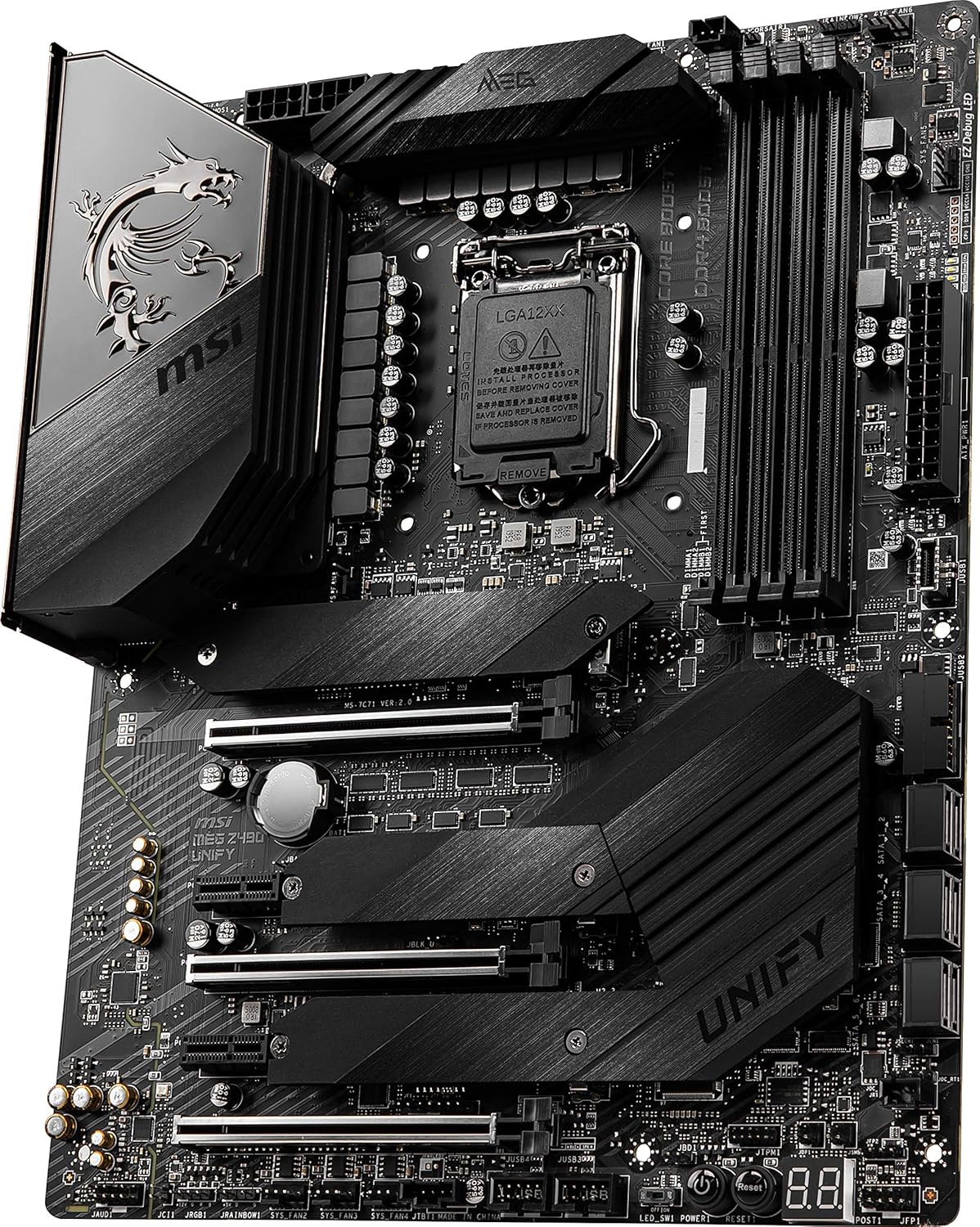 Blасk Frіdау - 70% оƒƒ MSI MEG Z490 Unify ATX Gaming Motherboard (10th Gen Intel Core, LGA 1200 Socket, SLI/CF, Triple M.2 Slots, USB 3.2 Gen 2, Wi-Fi 6)
