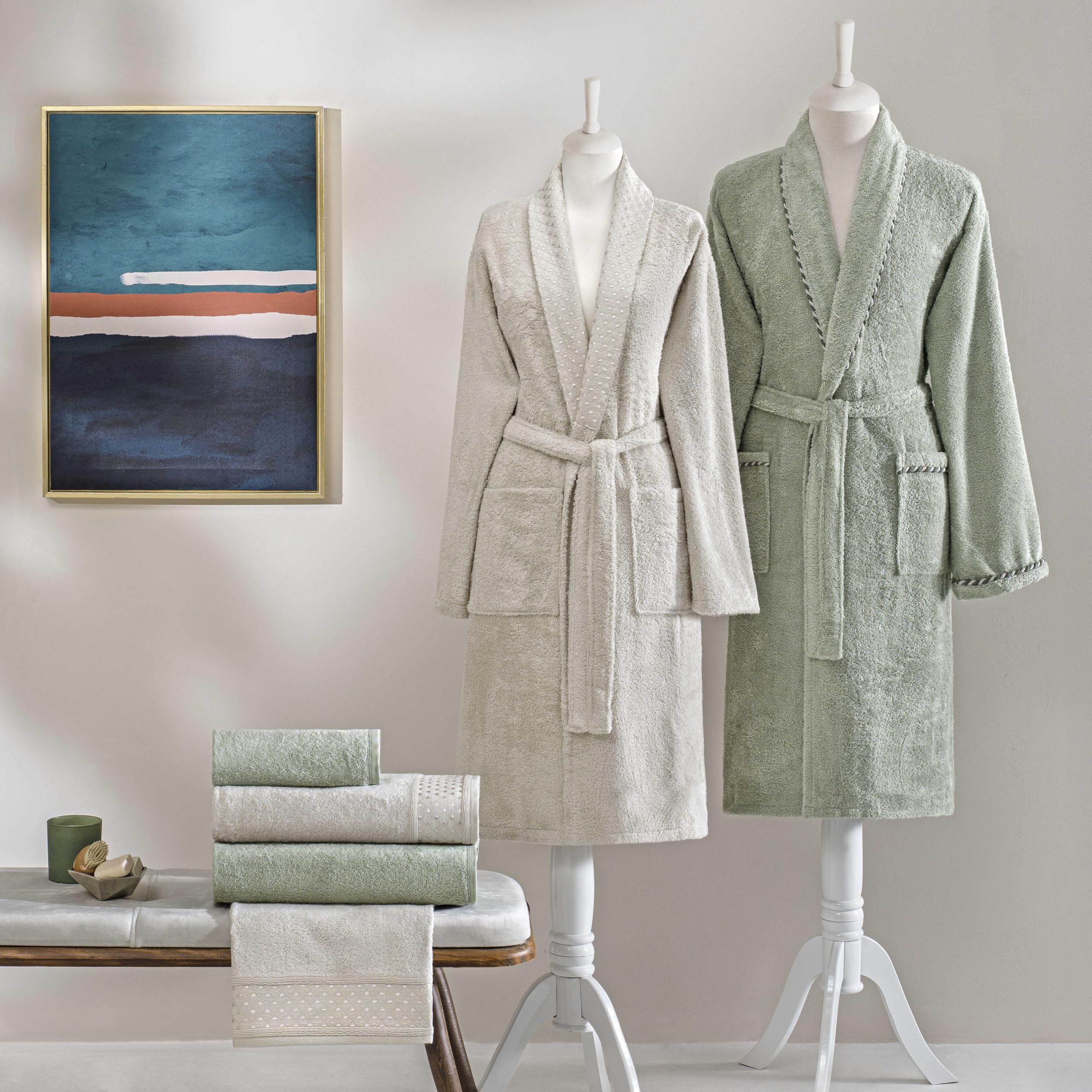 Taç Vella Bamboo Classic Aile Seti Taş Yeşil
