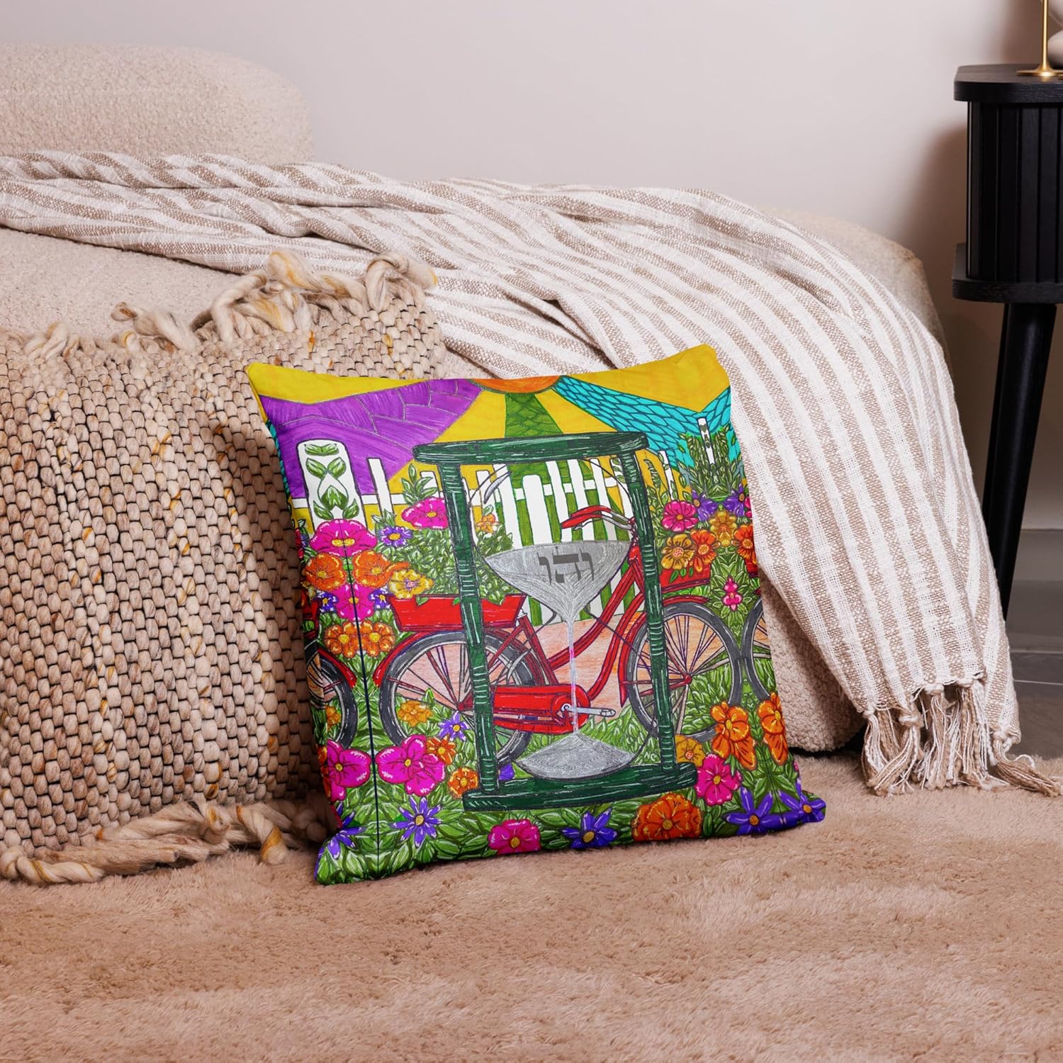 137 Premium Luxury Decorative Throw Pillows – 18"×18" Inches – Bed & Couch Accent Pillows – Indoor Outdoor Throw Pillow with Diverse Designs for Modern Home Decor – Time-travel-01