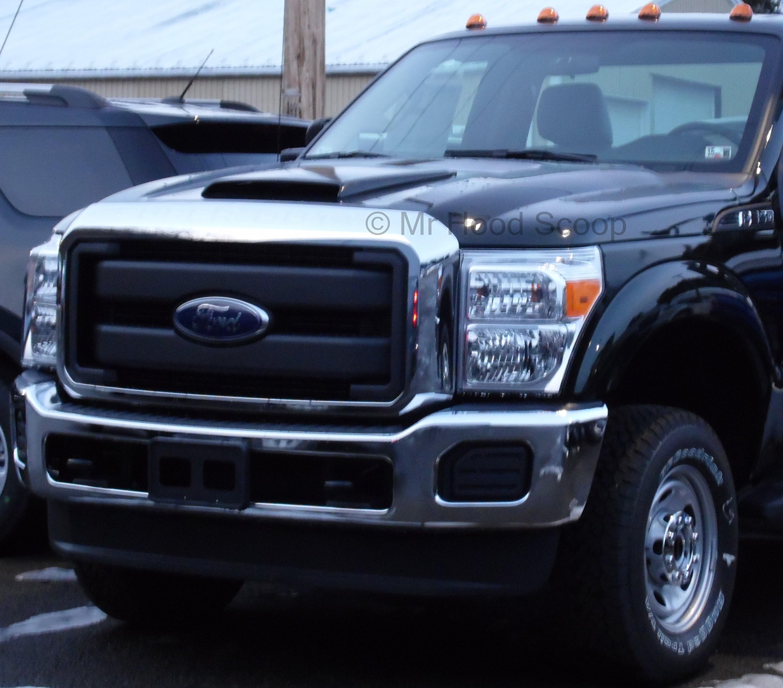 Xtreme Autosport Unpainted Hood Scoop Compatible with 2011-2016 Ford F250 F350 Super Duty by MrHoodScoop HS003
