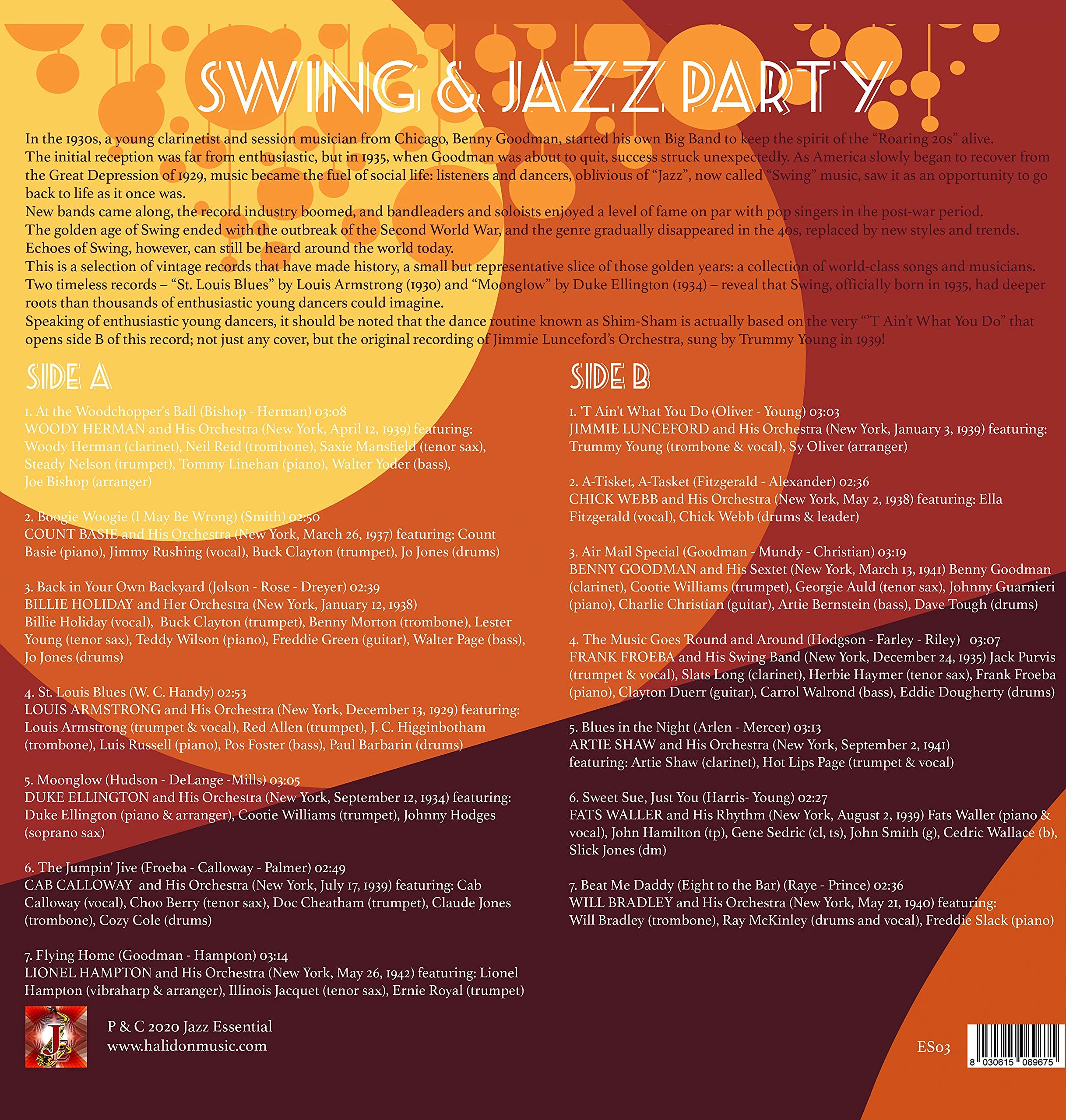 4 Vinili - The Best Of Blues, Swing & Jazz, Bebop, Vocal Jazz
