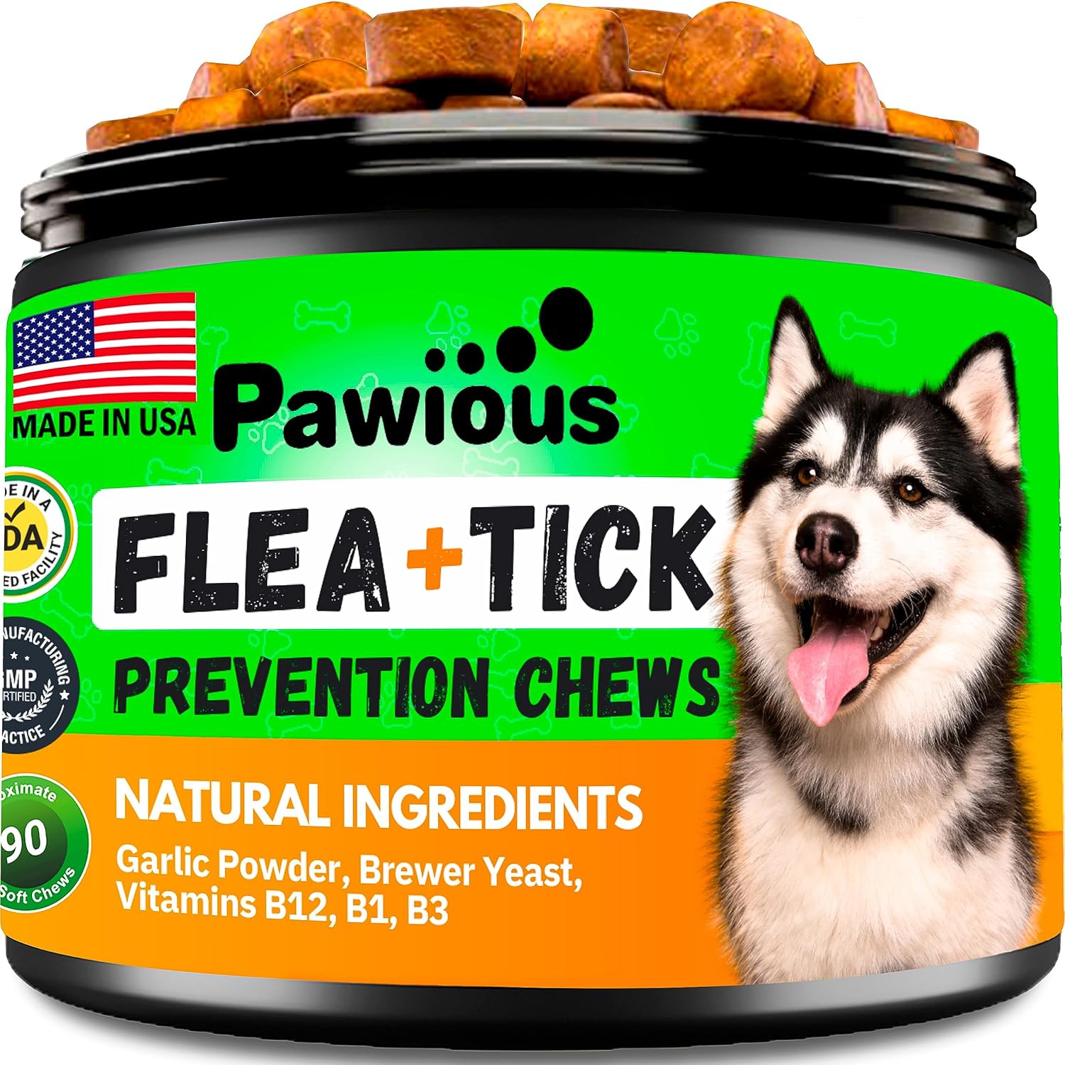 Flea and Tick Prevention for Dogs Chewables Natural Dog