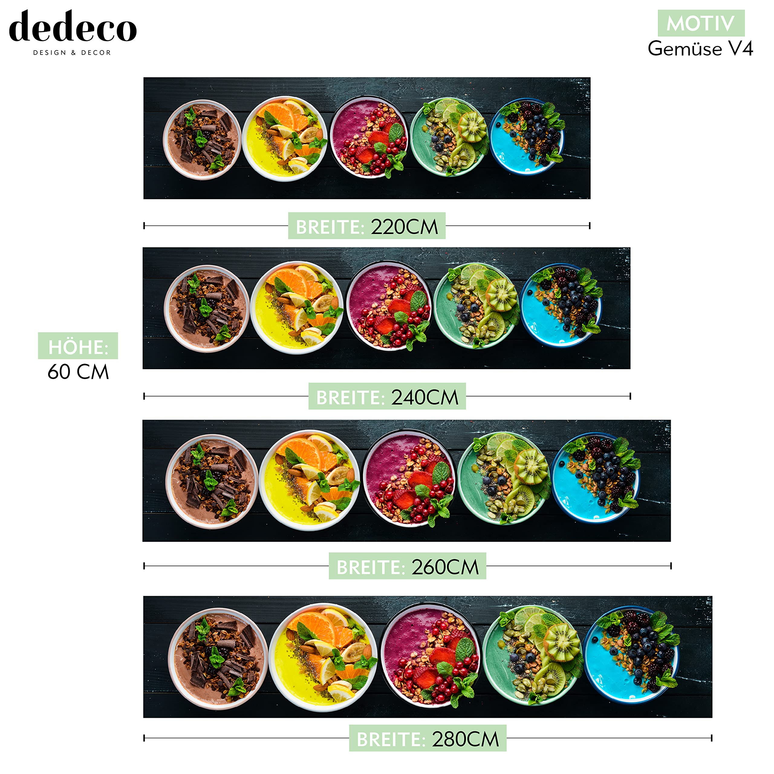 Küchenrückwand Obst & Gemüse Motiv - 220x60c Produktbild-Vorschau 8