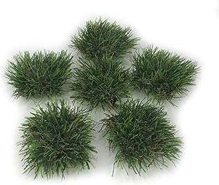 KuGuo Mini Plastic Artificial Weeds Tufts DIY Fake Grass 6 Clusters for Home Decoration