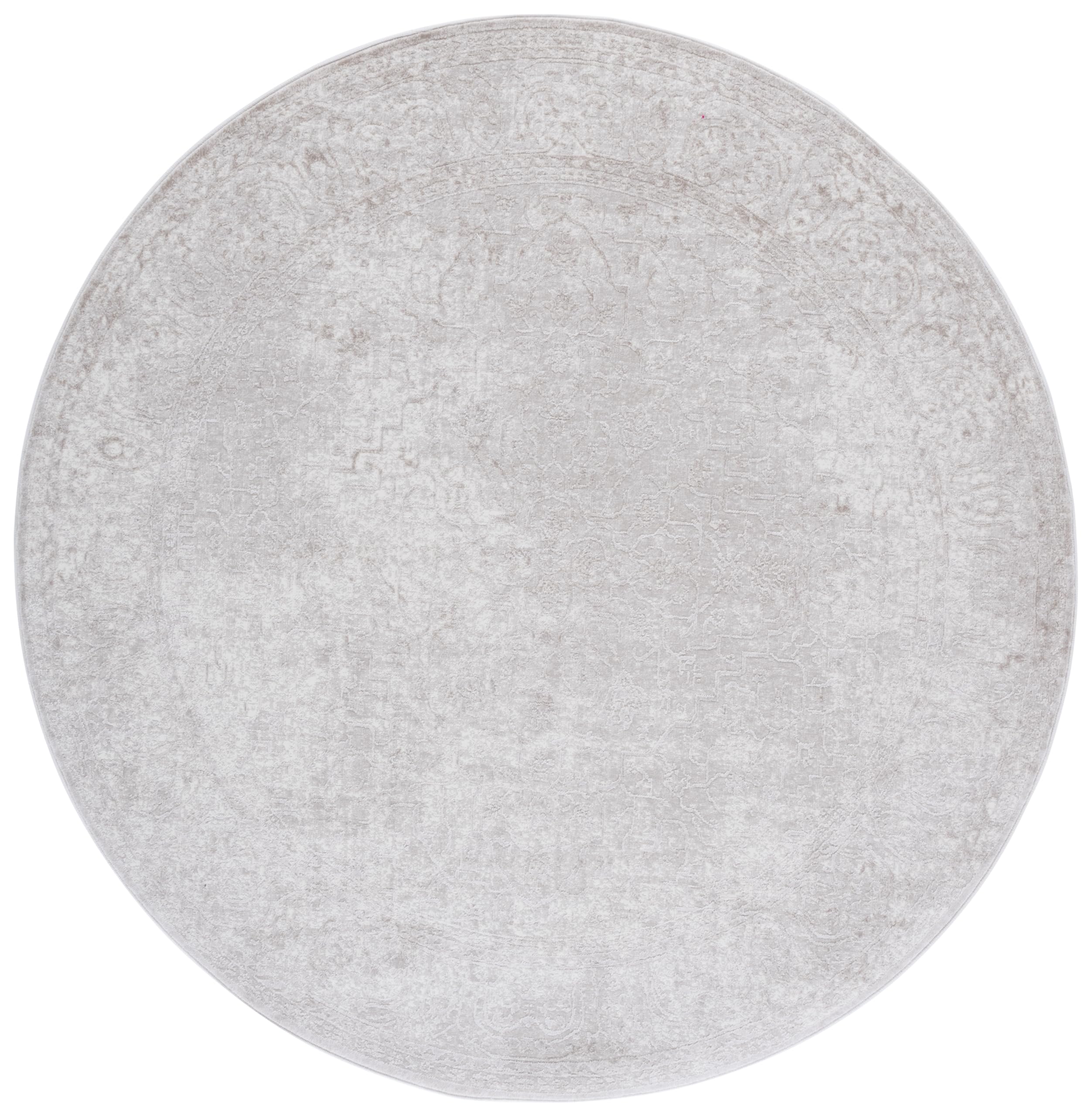 Safavieh Contemporary Rug for Living Room Dining Room, Bedroom - Reflection Collection, Short Pile, in Cream and Ivory, 90 x 90 cm - Image 3