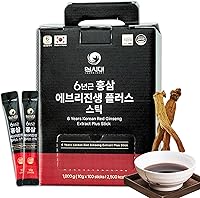 Vista 1 de Barra de ginseng rojo coreano de 6 años, 100 unidades, cada extracto de ginseng Plus, 100% de origen coreano, raíces de 6 años, aumenta la energía