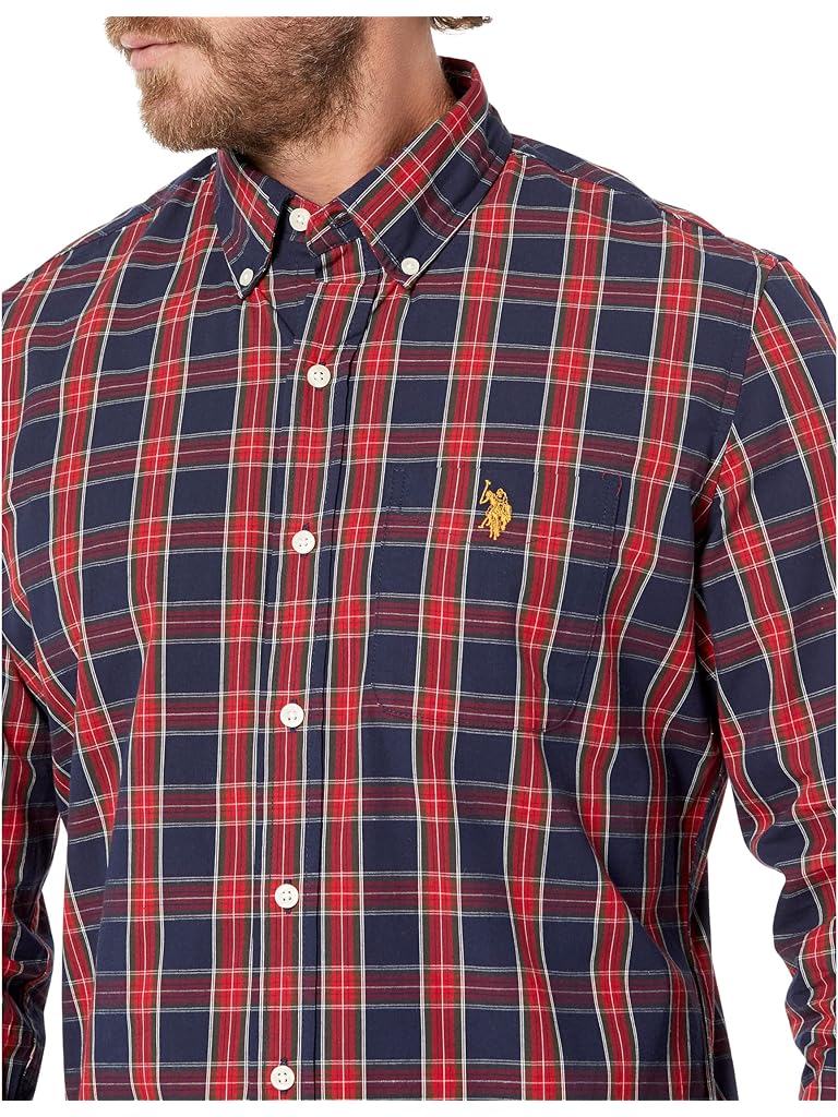 U.S. POLO ASSN. Long Sleeve Twill DDBY Stitch Woven Shirt