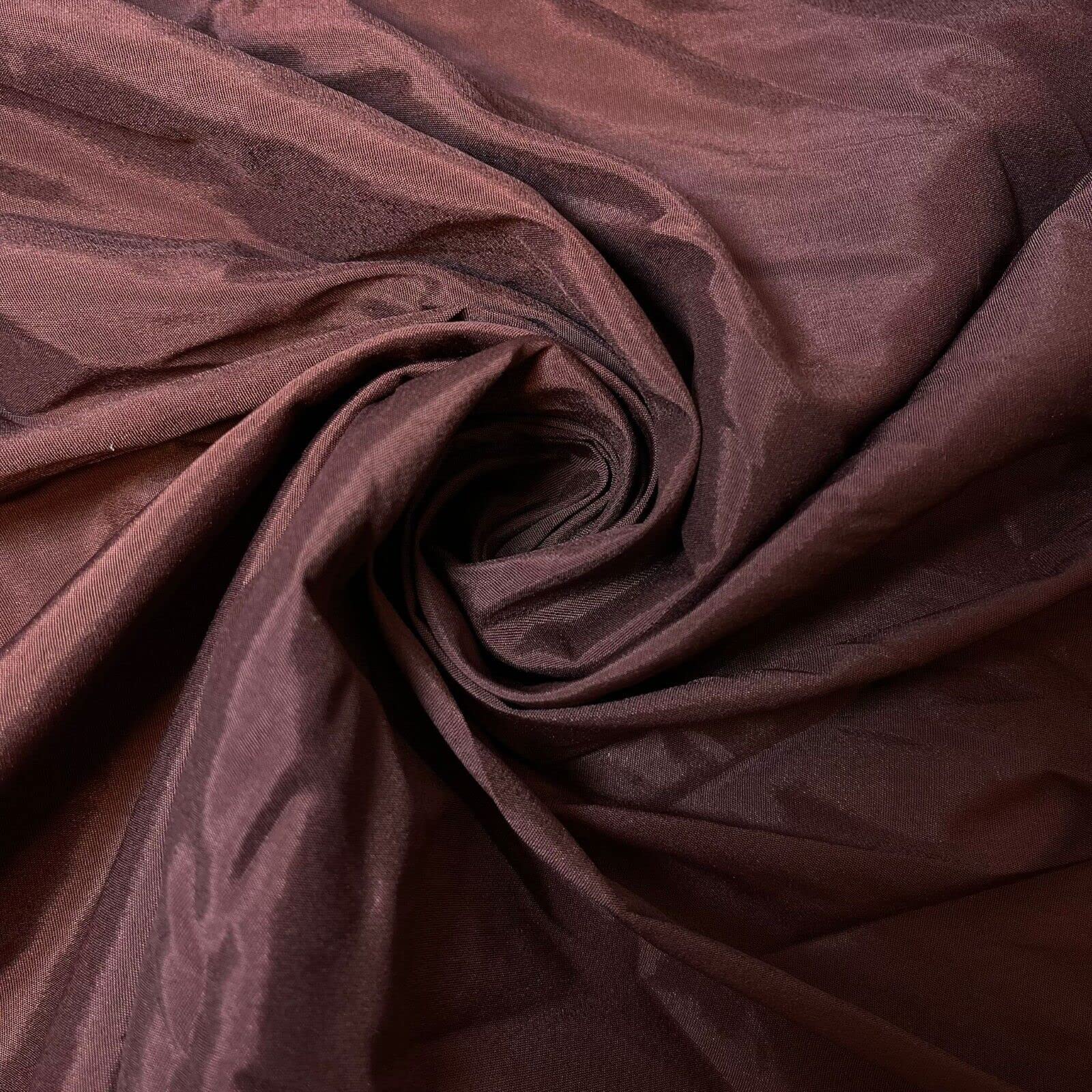 Habotai Dress Skirt Jacket Anti Static Lining Decor Fabric 150cm STH Available in 45 Colours (Plum, 1 Meter)
