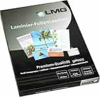 Amazon | LMG LMG70X110X125SL ラミネートパウチ 70 x 110 mm 2