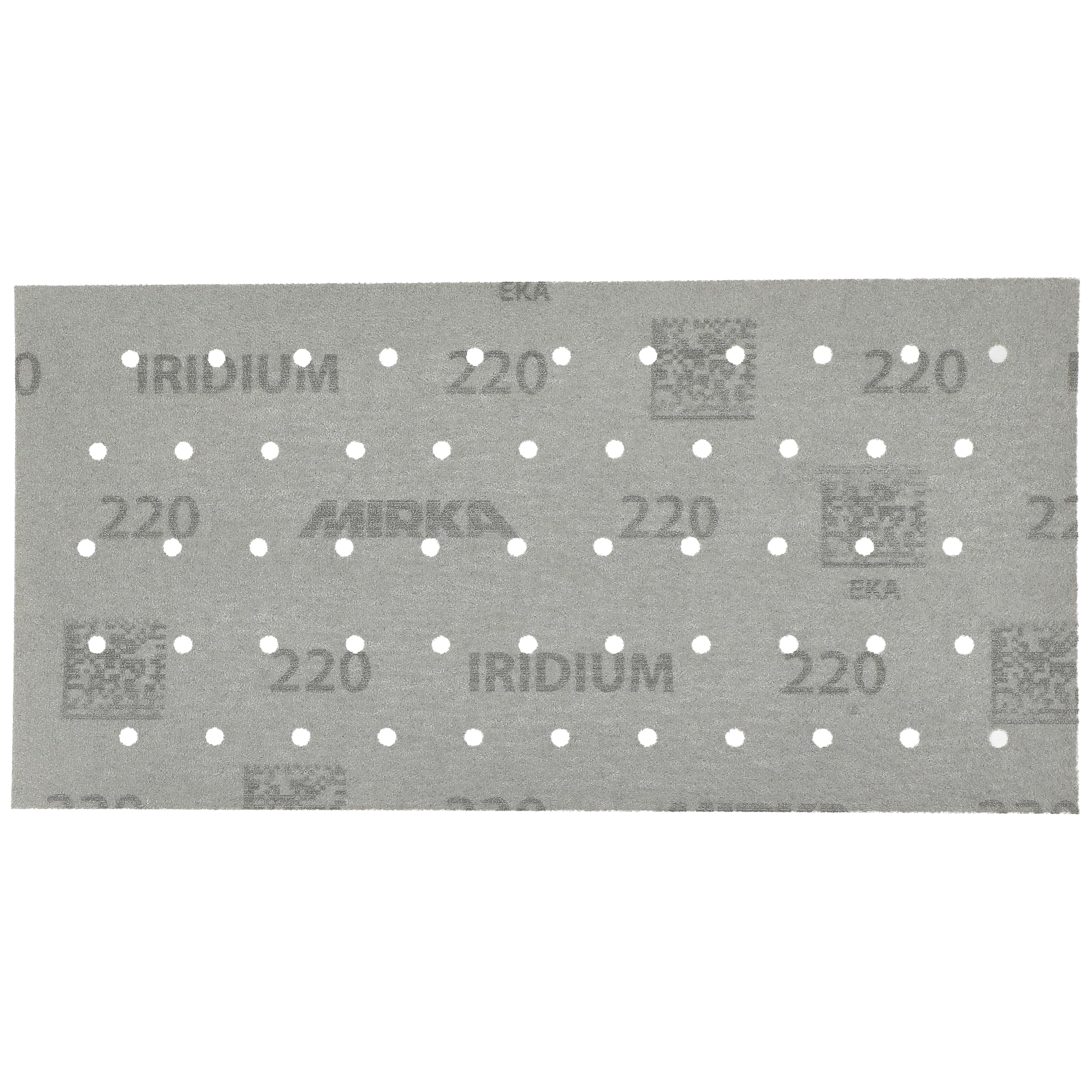 Mirka papier ścierny Iridium 115x230 mm 55 otworów rzep | Mirka Iridium papier ścierny 220 do lakieru szpachli podkładu drewna stali materiałów mineralnych plastiku