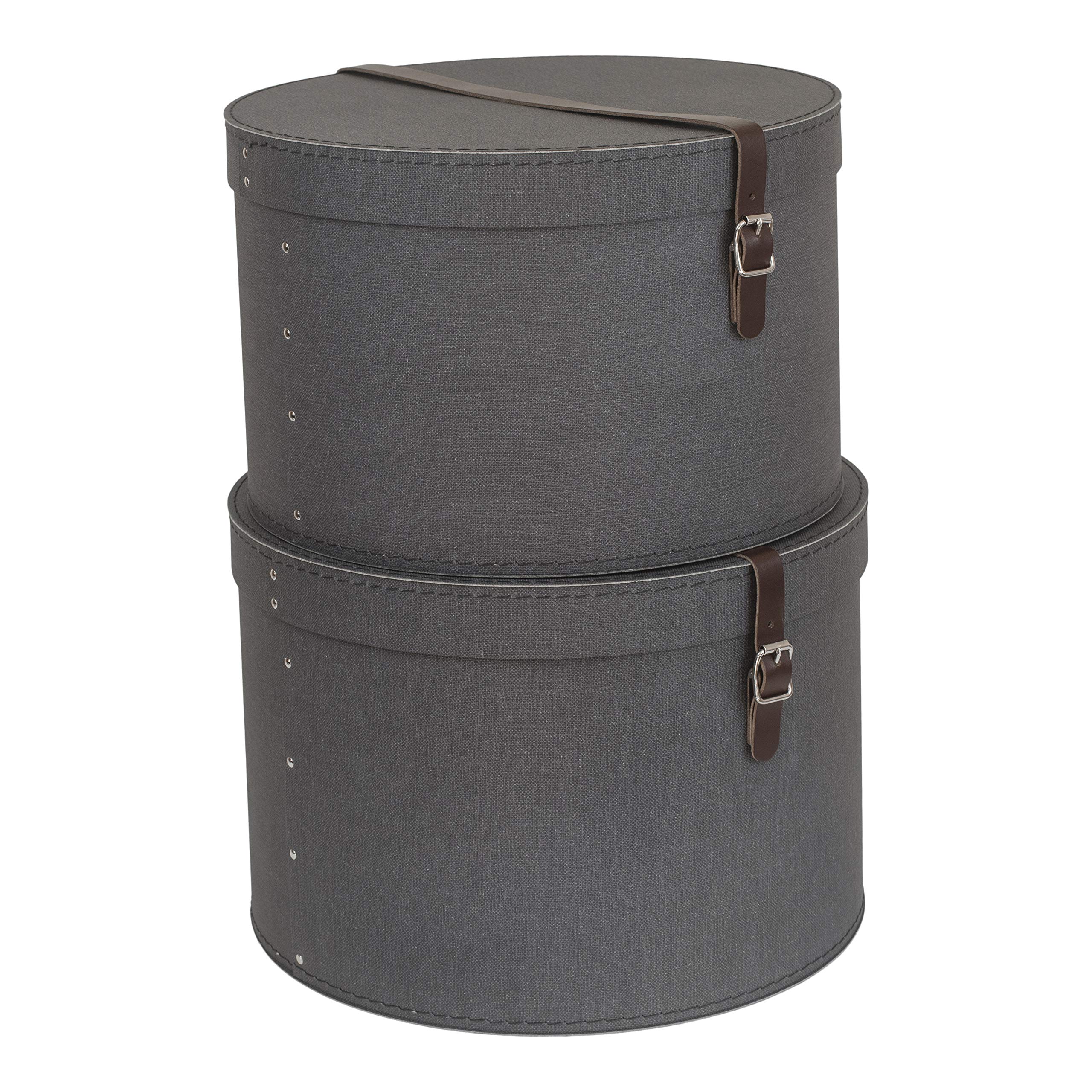 Bigso Box Of Sweden Set Van 3 Opbergdozen Lade-organizer Met Twee Kleine Dozen En Een Grote Doos Ideaal Voor Het Opbergen Van Kleding In De Commode Grijs