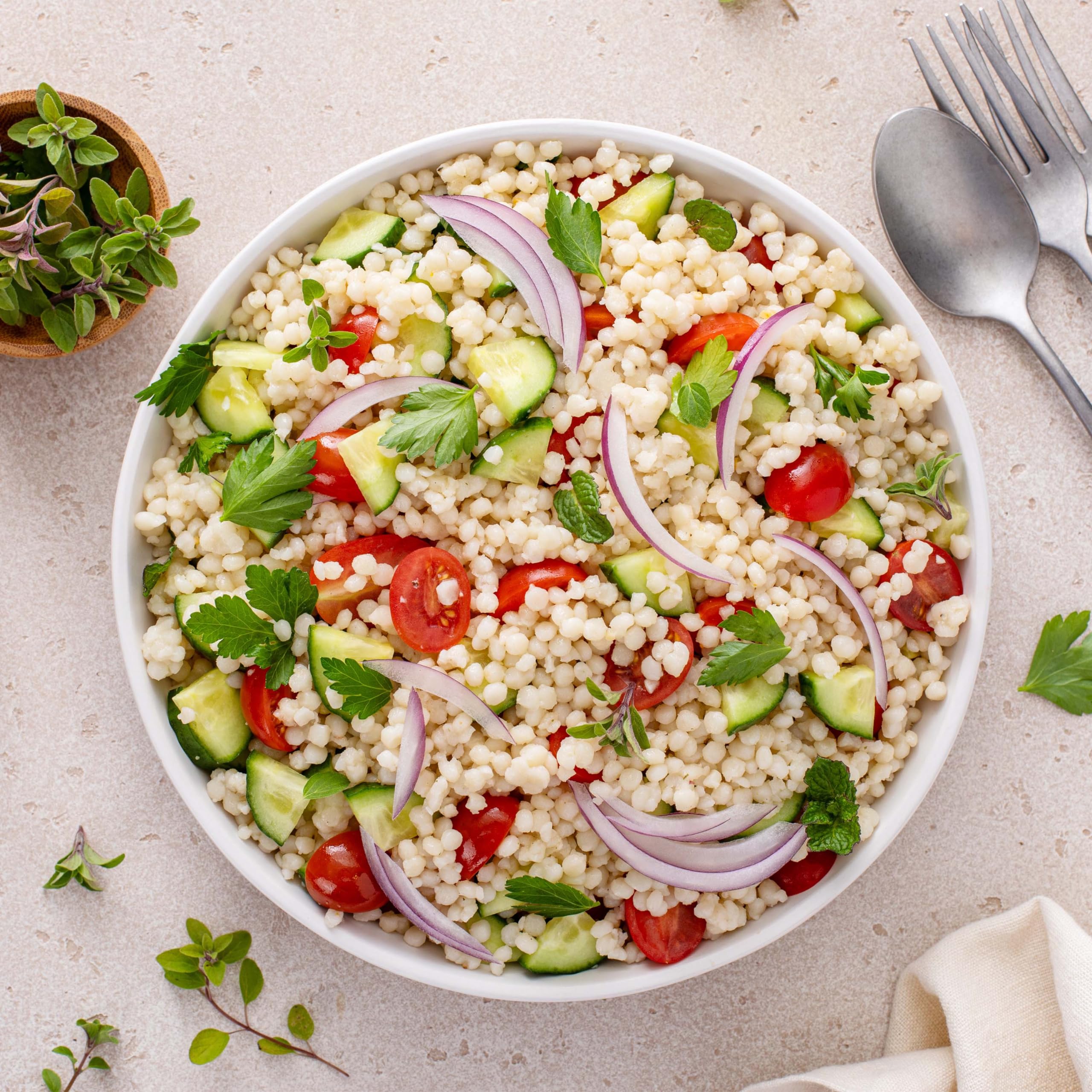 Yupik Cous cous perlato alla griglia, 1 kg, canadese, vegano, kosher, senza colesterolo, senza sodio, buona fonte di proteine e fibre, perfetto per zuppe, insalate e contorni