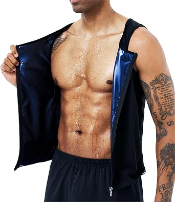 REMEBSWEAT Mens Sauna Vest Heat Trapping Pullover Sweat Enhancing Vest