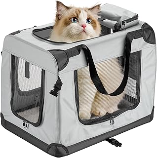 Fudajo Foldable Pet Carrier with Handle and Blanket, Size M (60 x 42 x 44 cm) product image