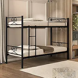 Beliche Tubolar em Aço Domus Reforçada para Pousadas, Alojamentos Preto