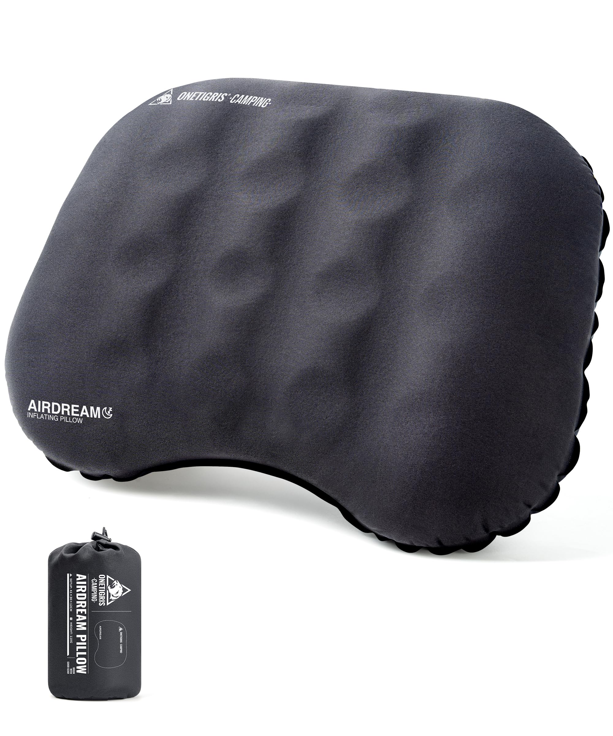 OneTigris AIRDREAM キャンプ枕 エアーピロー 高反発スポンジ…