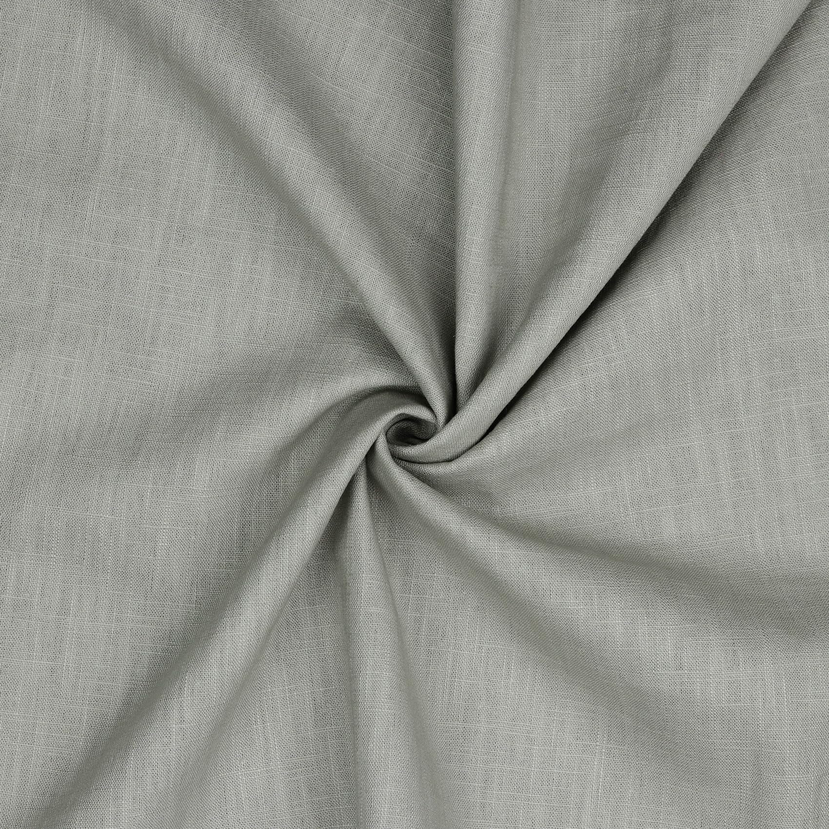 Linen Fabric, Sold by the Metre, Plain, 40 Colours, 100% Linen Fabric, Natural Fabric, Oeko-Tex, 140 cm Width (003 I Grey)