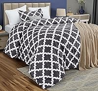 Vista 17 de Utopia Bedding - Juego de edredón individual de 2 piezas con estampado de flechas blancas de tamaño individual, juego de ropa de cama suave