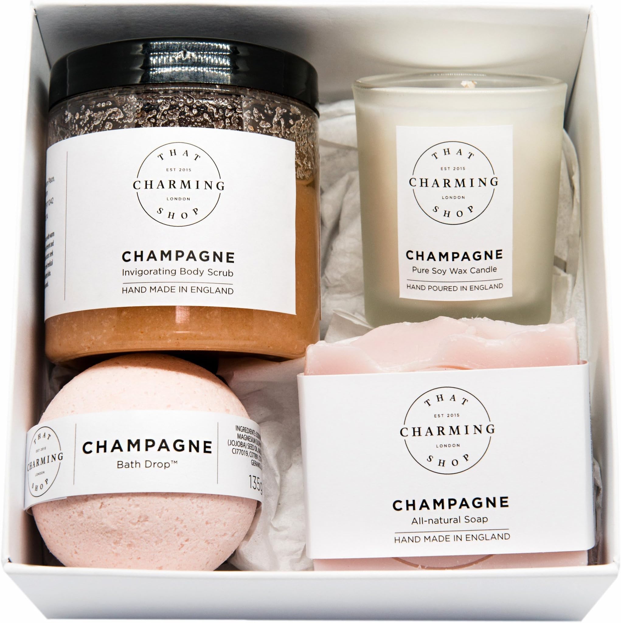 Champagne Beauty Box Gift Set - Champagne Gift - Spa Gift Set - Gift For Women - Spa Gift Basket - Bridesmaid Proposal - Gifts For Her - Free UK Delivery