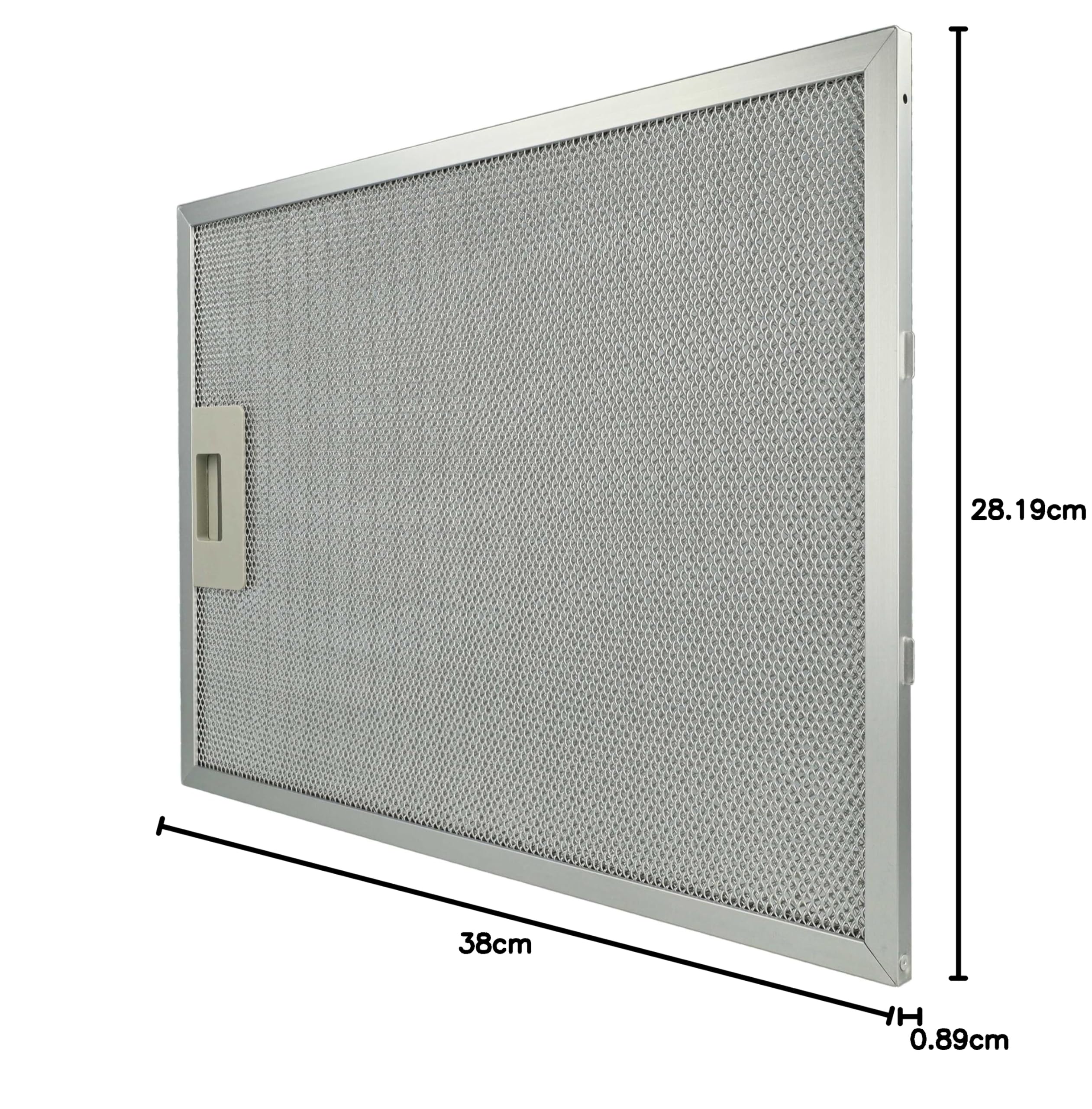 vhbw 2x Filtro metálico de grasa compatible con AEG DU 4161-M 94212274400