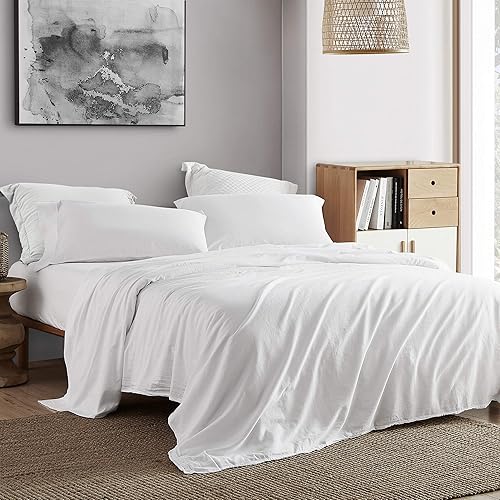 Miniatura 4 de Byourbed Juego de sábanas Saudade Portugal de 300 hilos, tamaño individual XL, satén lavado