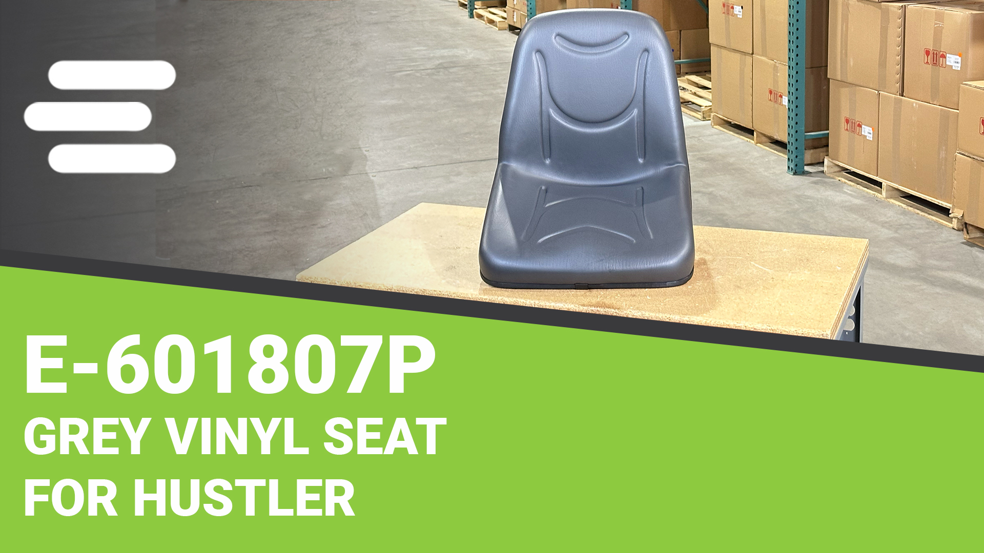 Amazon.com: E-601807P Grey Vinyl Seat for Hustler Raptor (36