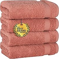 Vista 85 de Cotton Paradise Tapetes de baño antideslizantes 100% algodón para baño, 17 x 24 pulgadas, suaves, absorbentes, de secado rápido, lavables a máquina