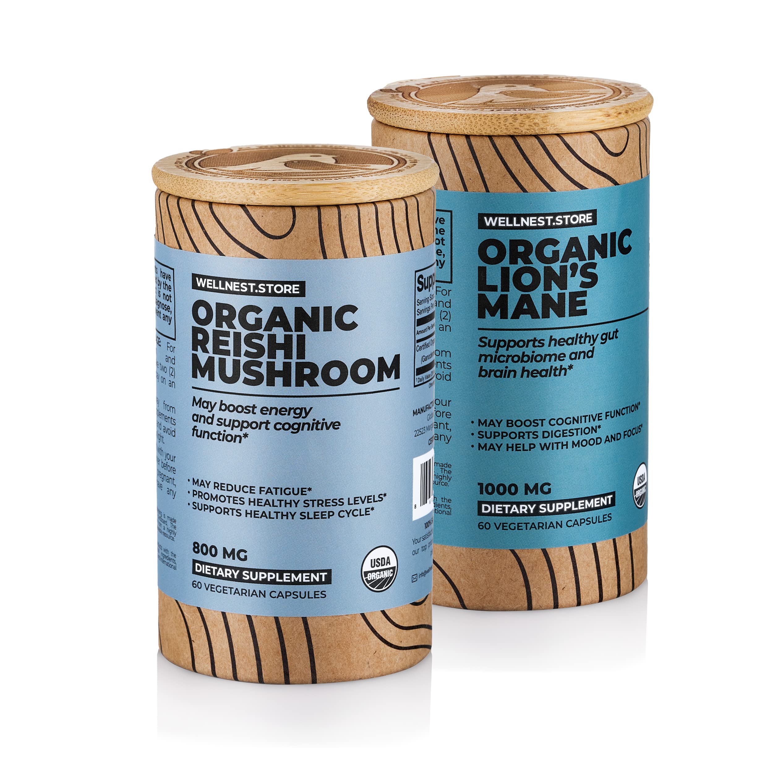 Reishi (60ct) + Lion’s Mane (60ct) Capsules Bundle