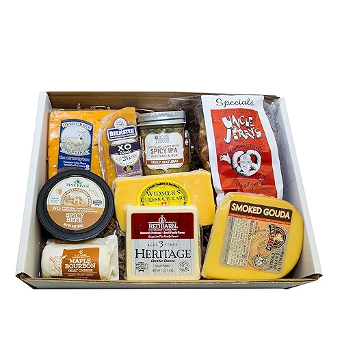 Miniatura 3 de Classic Provisions - Caja de queso artesanal para amantes del vino  Queso  Tabla de quesos  Cestas de regalo de queso  Regalo de vacaciones
