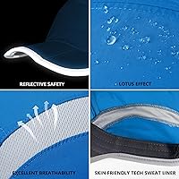 Vista 50 de GADIEMKENSD Sombrero reflectante plegable para exteriores, diseño sin estructura, protección solar UPF 50+, sombreros deportivos para mujeres