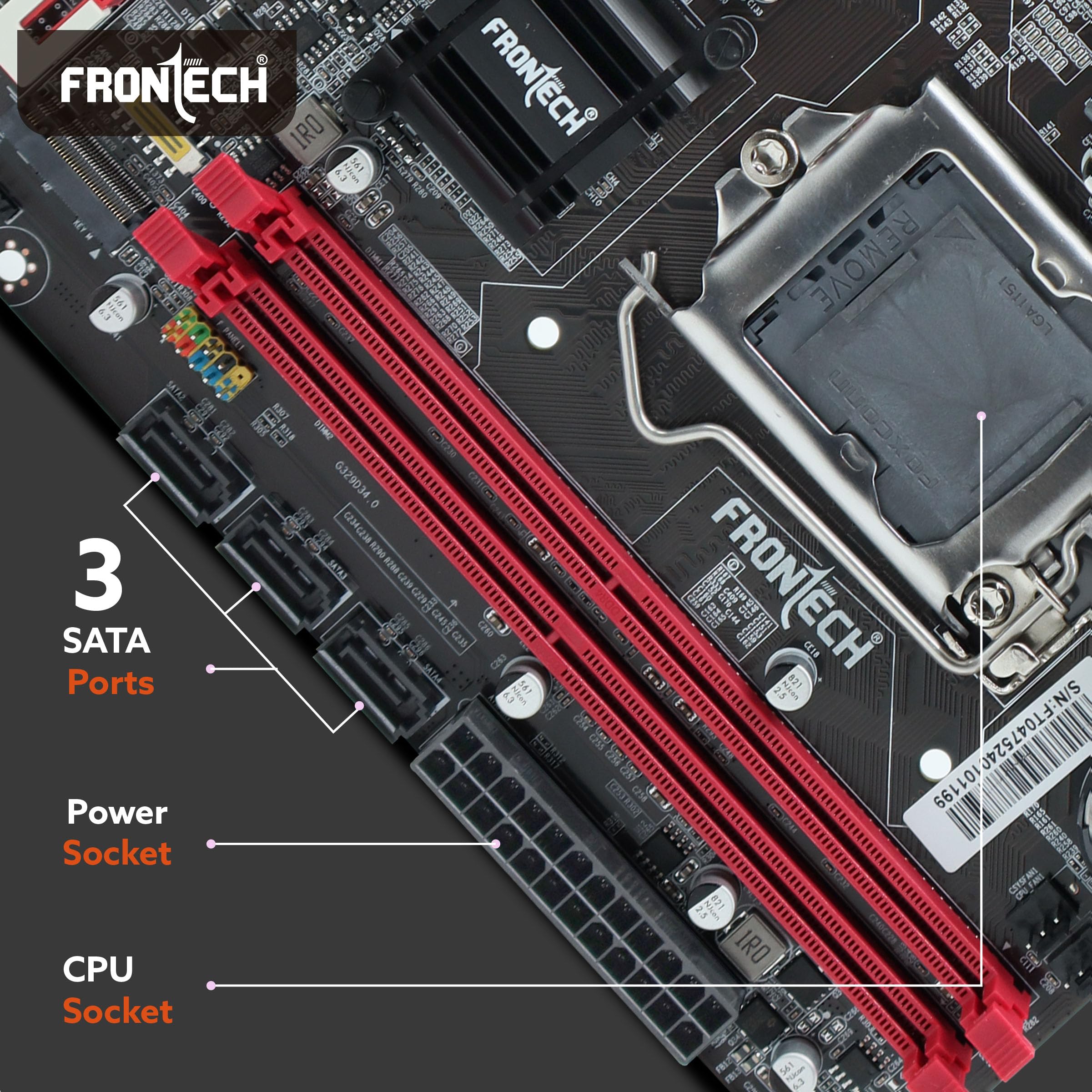 FRONTECH H110 Motherboard - LGA1151, DDR4 -7