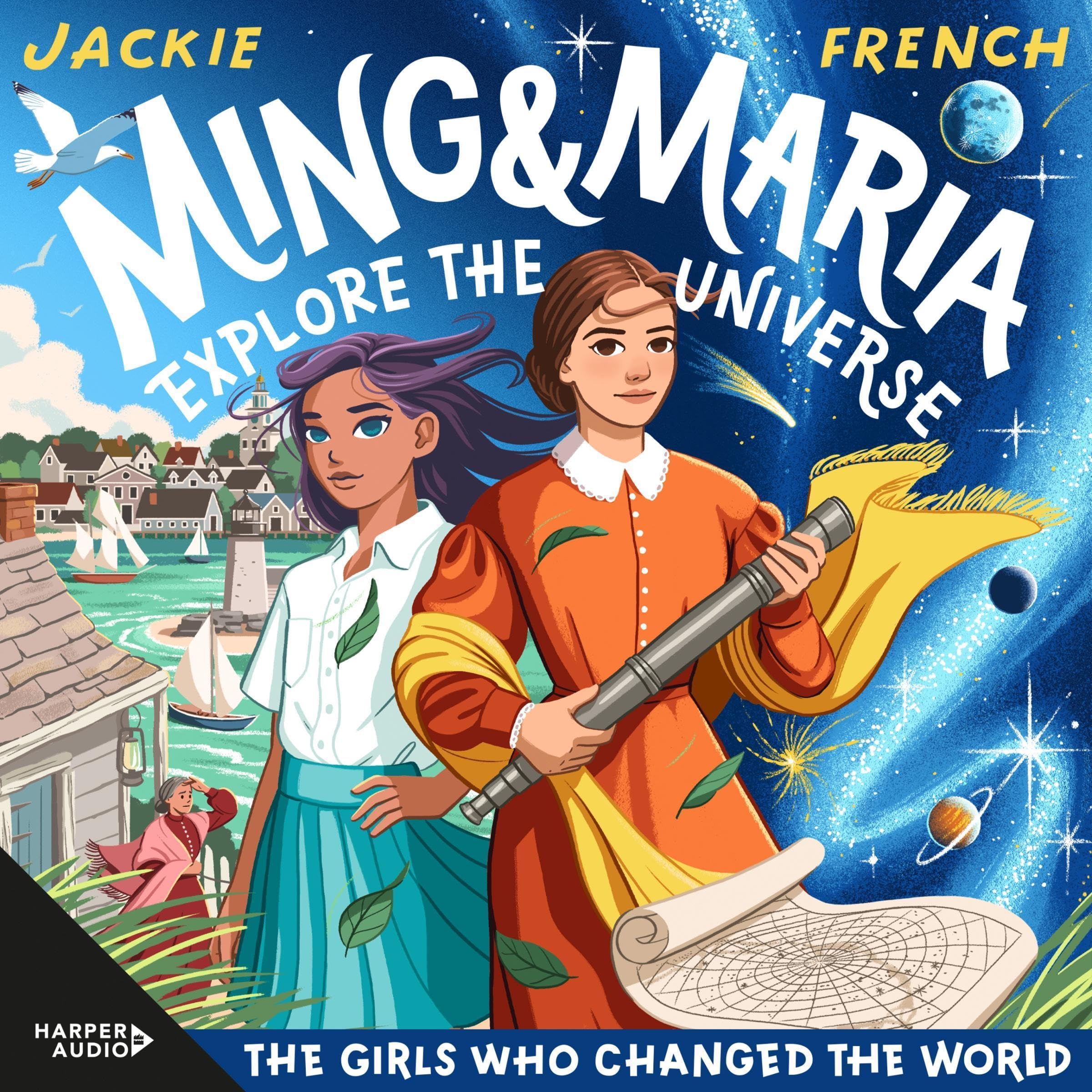 Cover art for Ming and Maria Explore the Universe (The Girls Who Changed the World, #5)