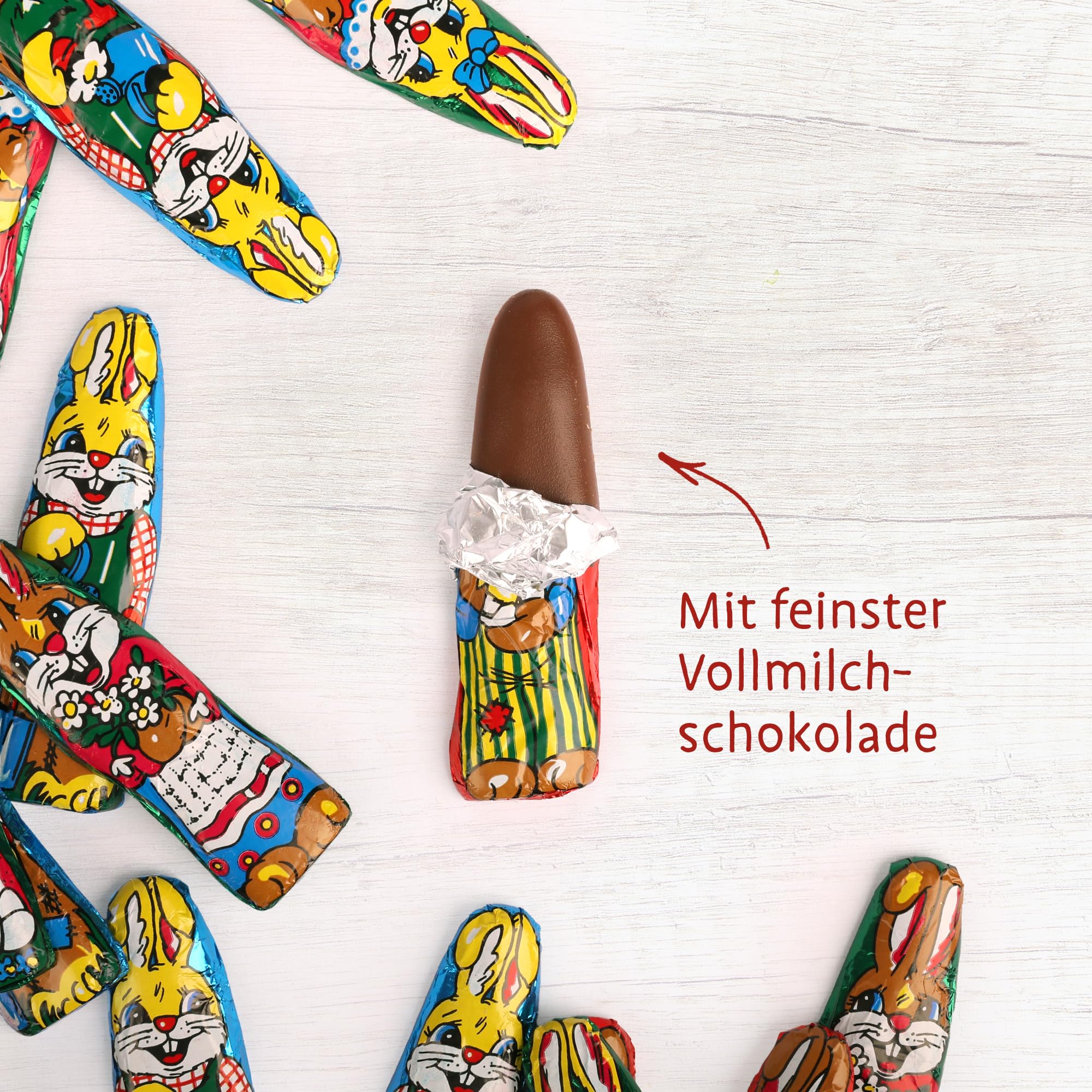 Storz Schoko Osterhasen Vorteilspack – 140 Stück à 5,5g – Schokolade einzeln verpackte Osterhase Schokolade – Ideal für Schulen, Kitas & Ostergeschenke