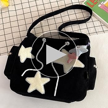 Makukke Y2K Corduroy Shoulder Bag Women, Cute Tote Bag Large