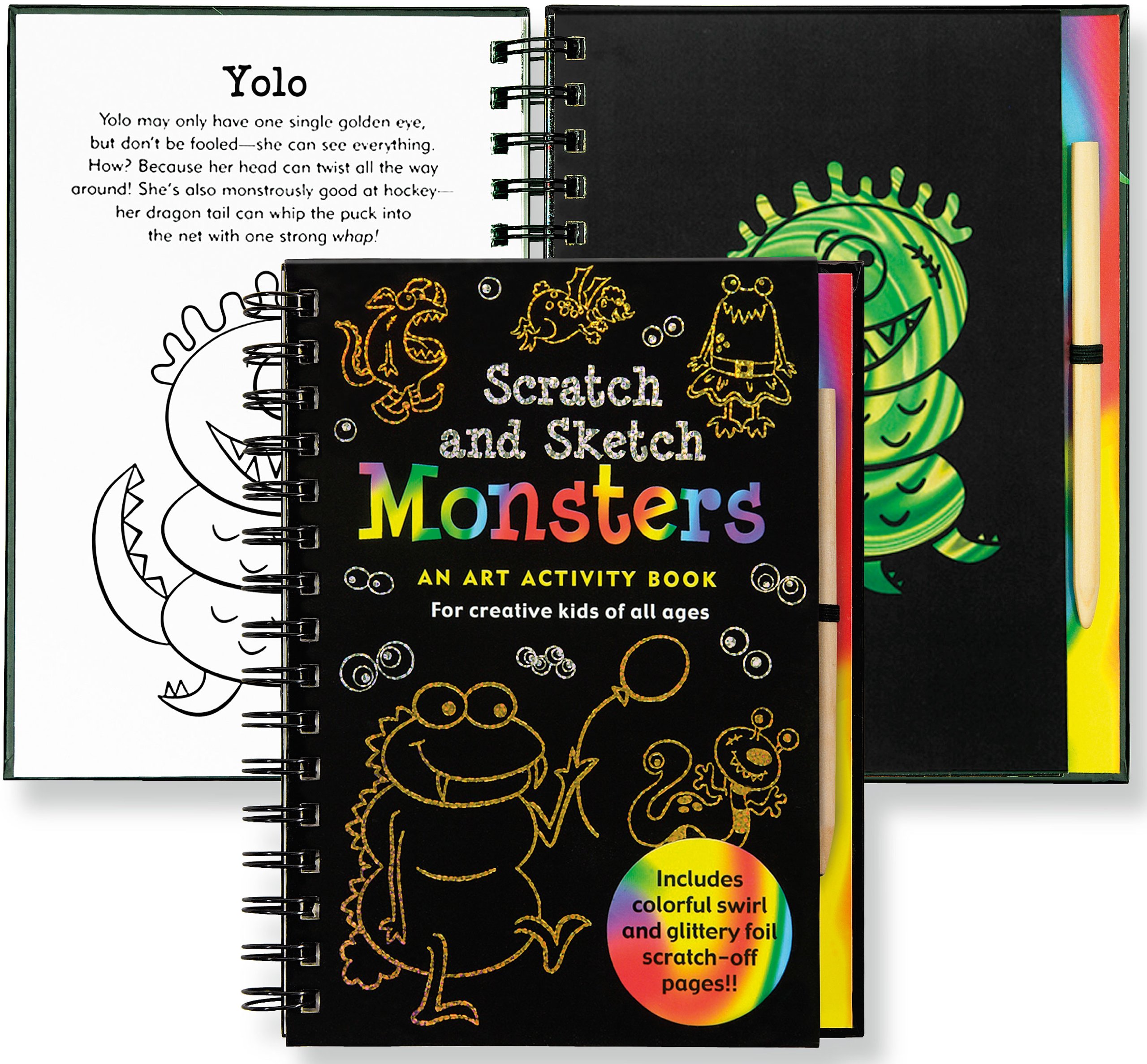 Monsters Scratch & Sketch: An Art Activity Book: for Creative Kids of All Ages