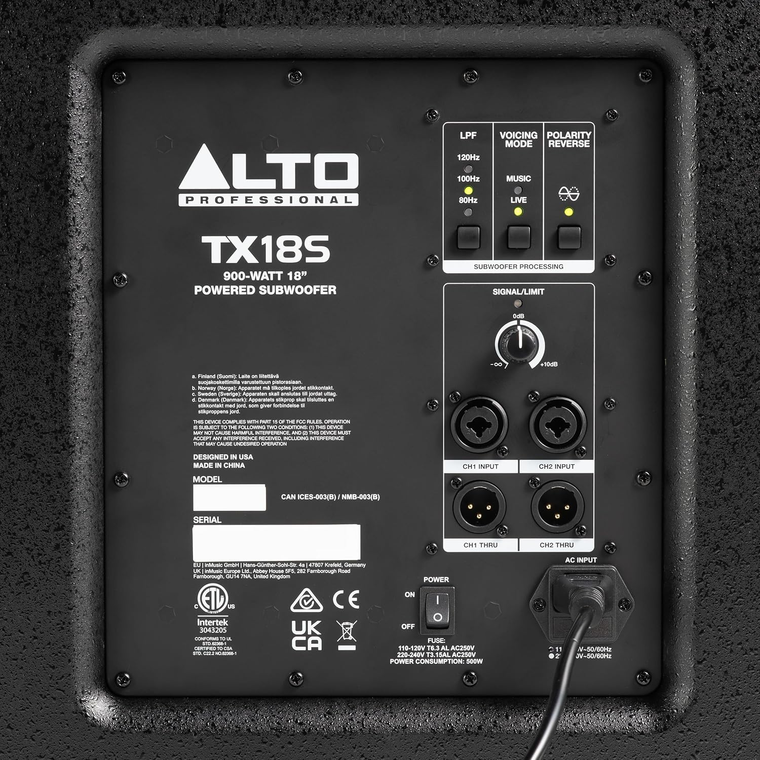 ALTO TX18S 900W 18" Subwoofer, DSP-Enhanced Powered PA Speaker with 3" Voice Coil, Superior Bass, Easy Setup - Image 11