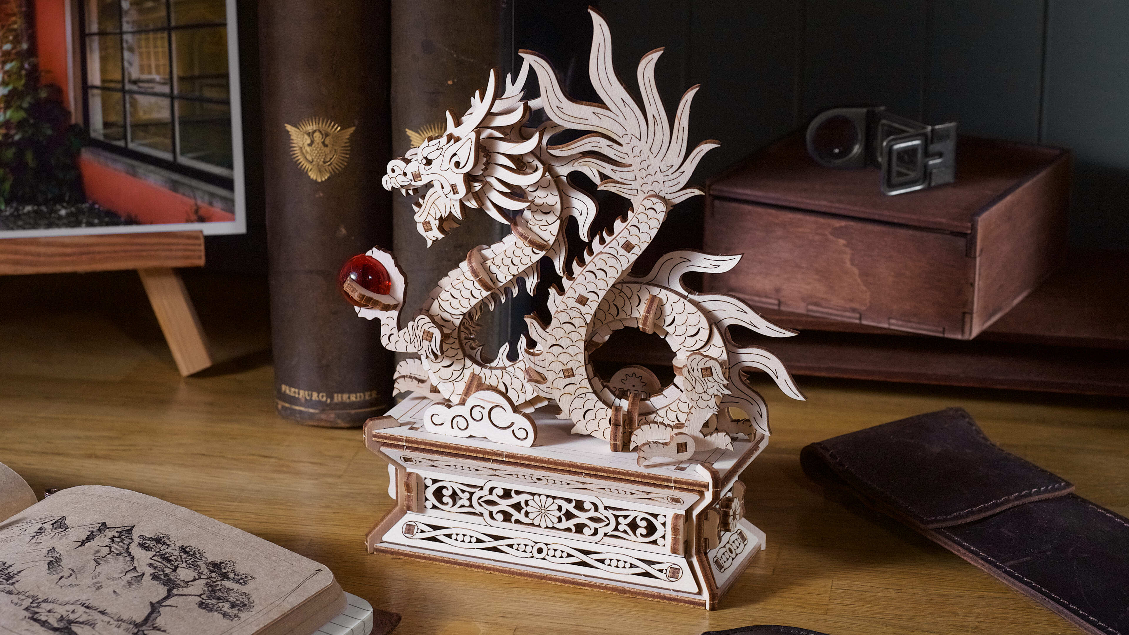 Amazon.com: UGEARS Wood Dragon 3D Puzzle – 3D Wooden Puzzles for
